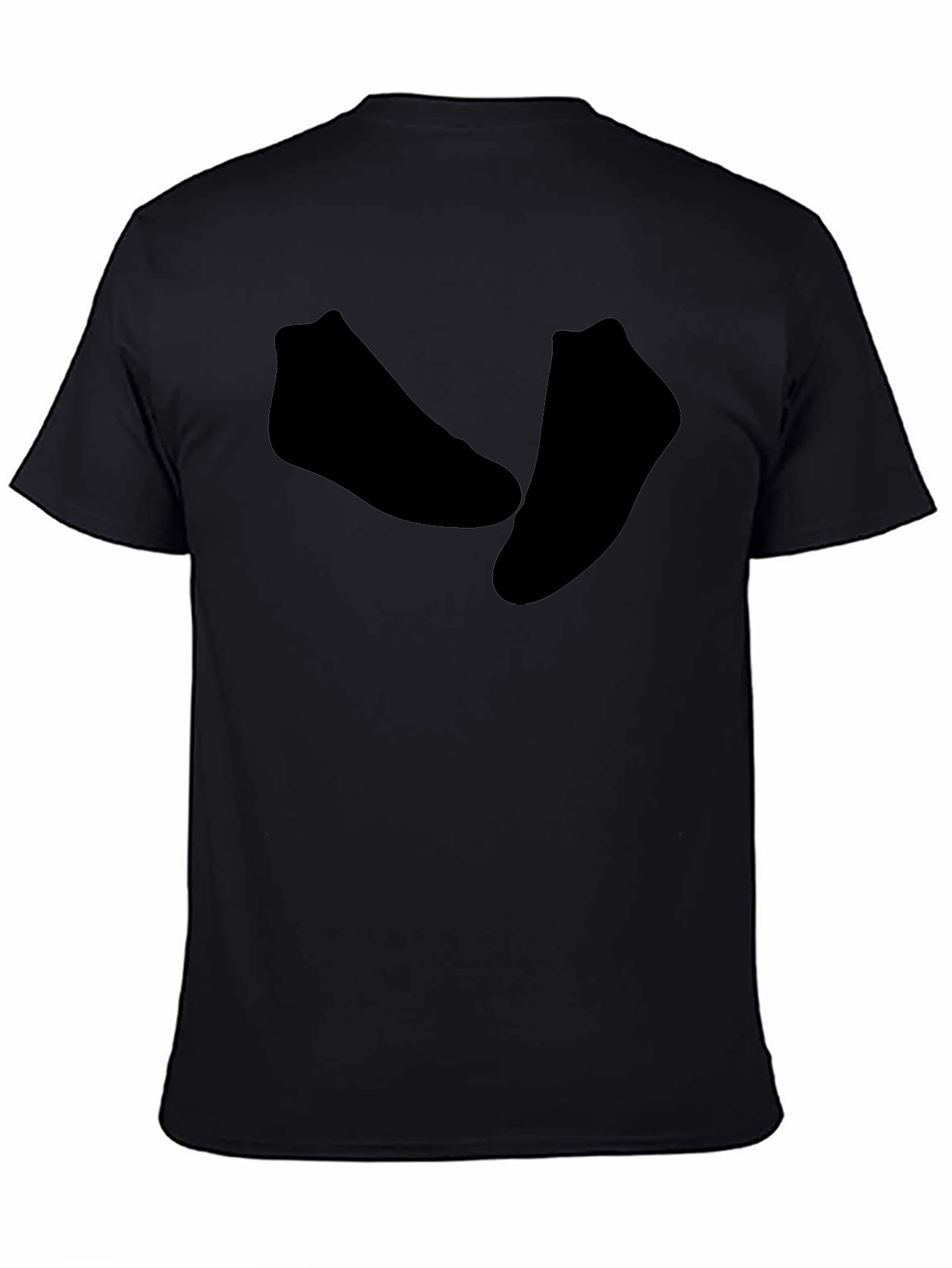 Black Socks Graphic Men's T-Shirt - Crew Neck, Short Sleeve view 4