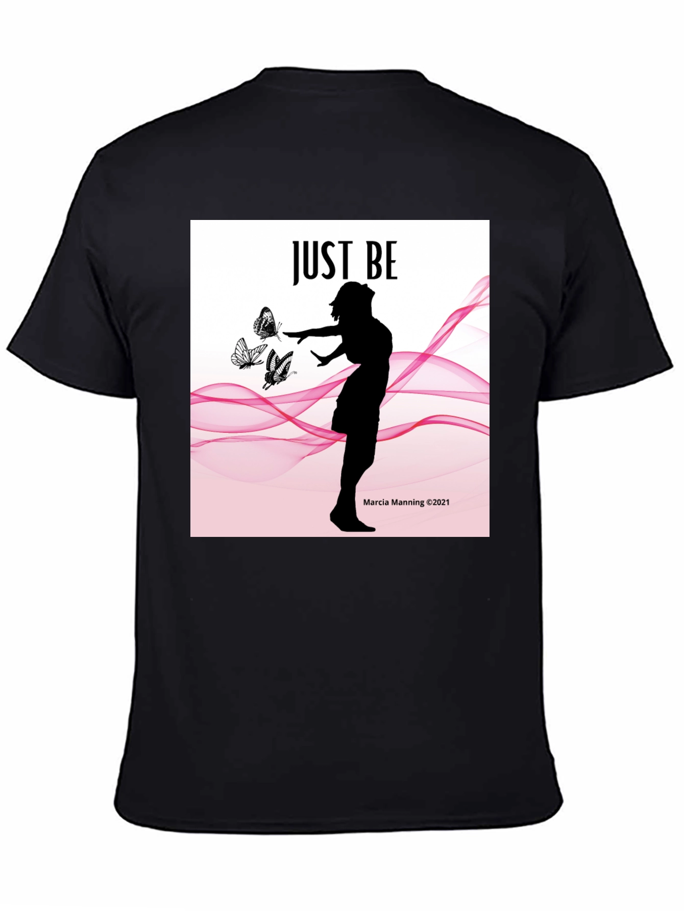 Black Just Be Women's Silhouette T-Shirt  view 4