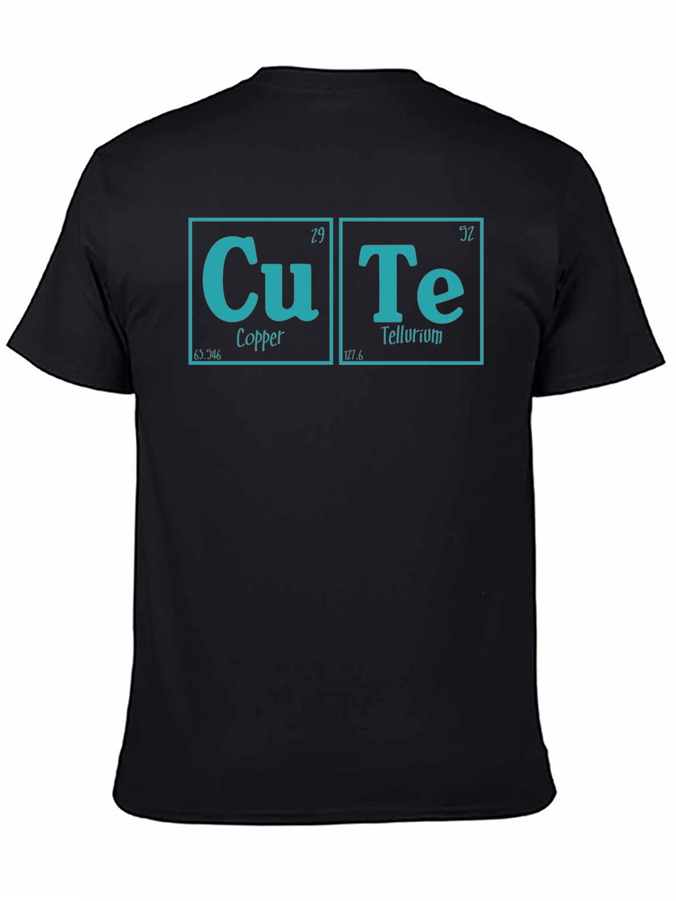 Black Cute Periodic Table T-Shirt - Chemistry Pun view 4