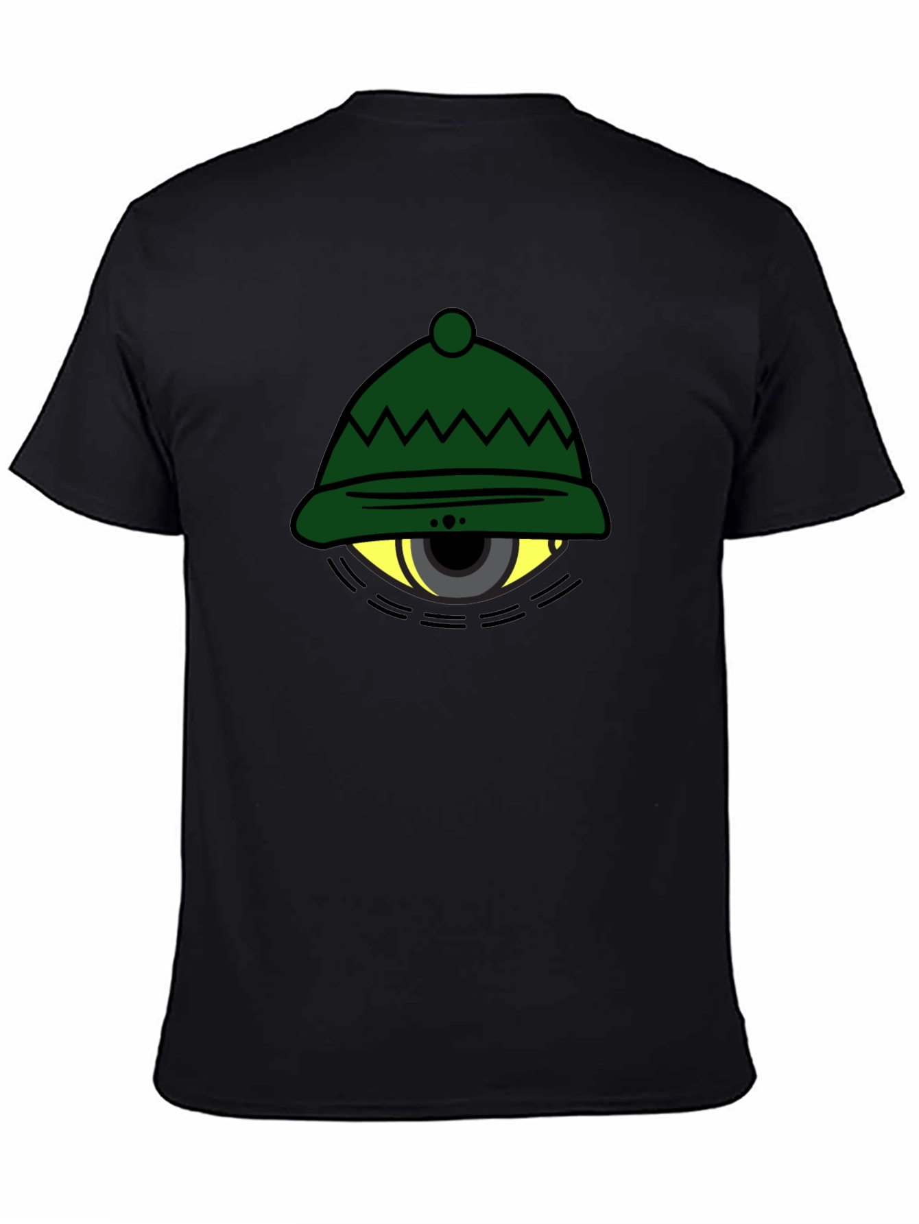 Black Eye Hat Graphic Tee - Unique Design, Comfortable Fit view 4