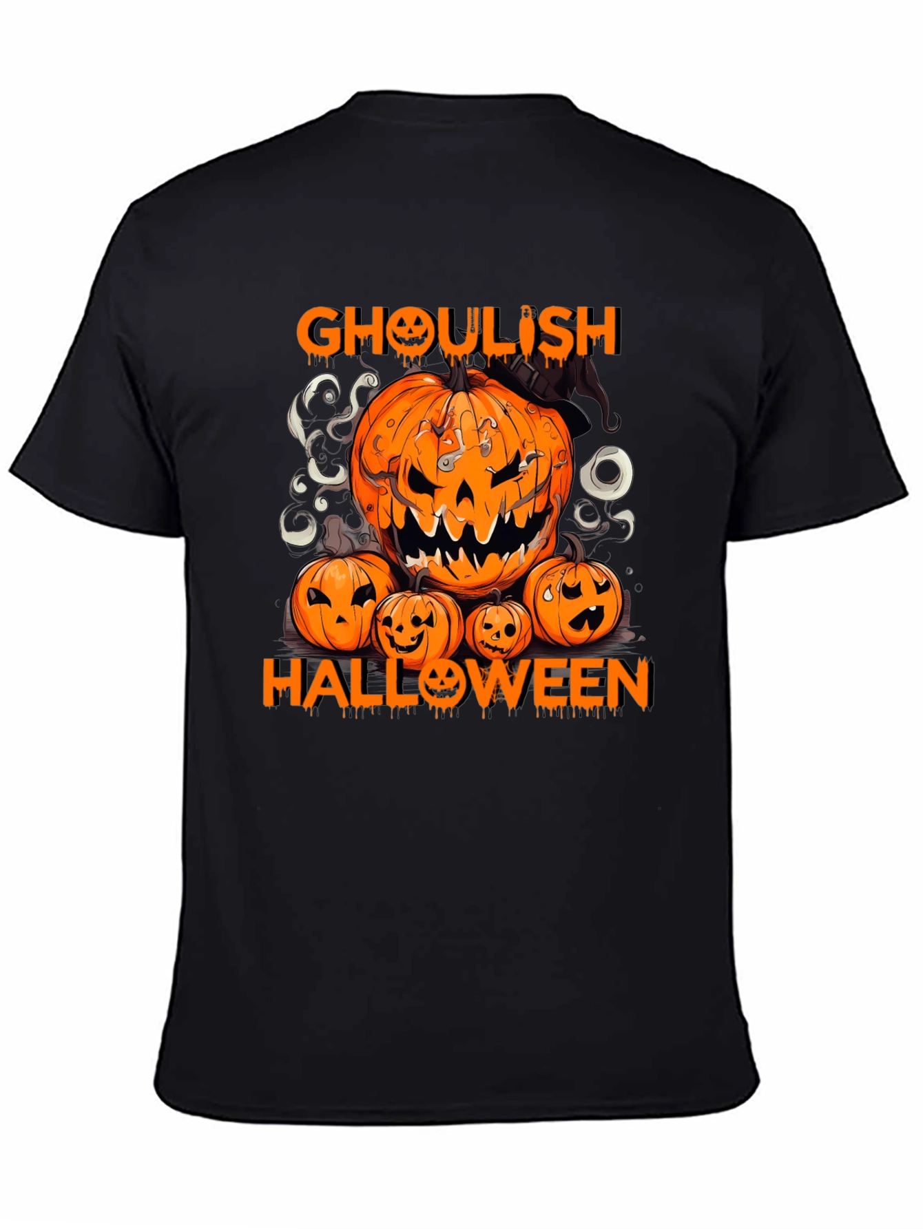 Ghoul Halloween Pumpkin T-Shirt - 4
