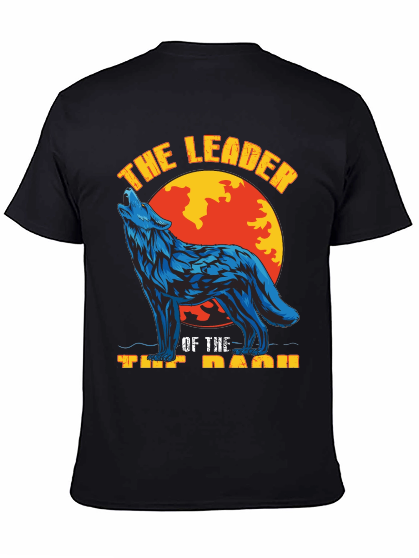 Black Wolf Pack Leader Graphic Tee view 4