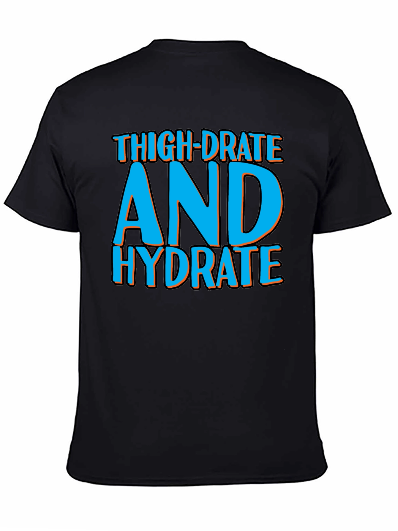 Black Thigh-Drated Hydrate Tee view 4
