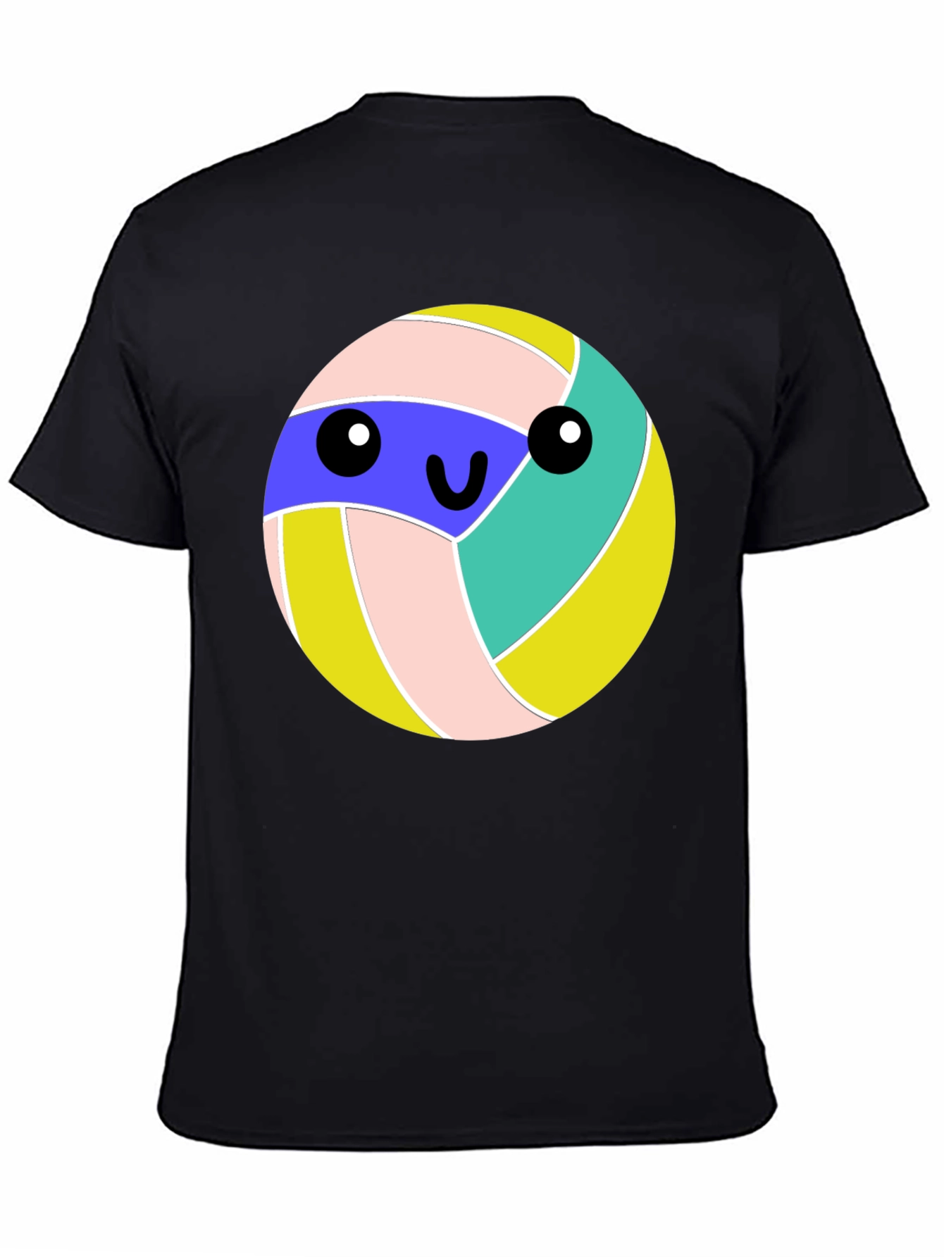 Black Kawaii Volleyball T-Shirt - Cute Anime Style view 4