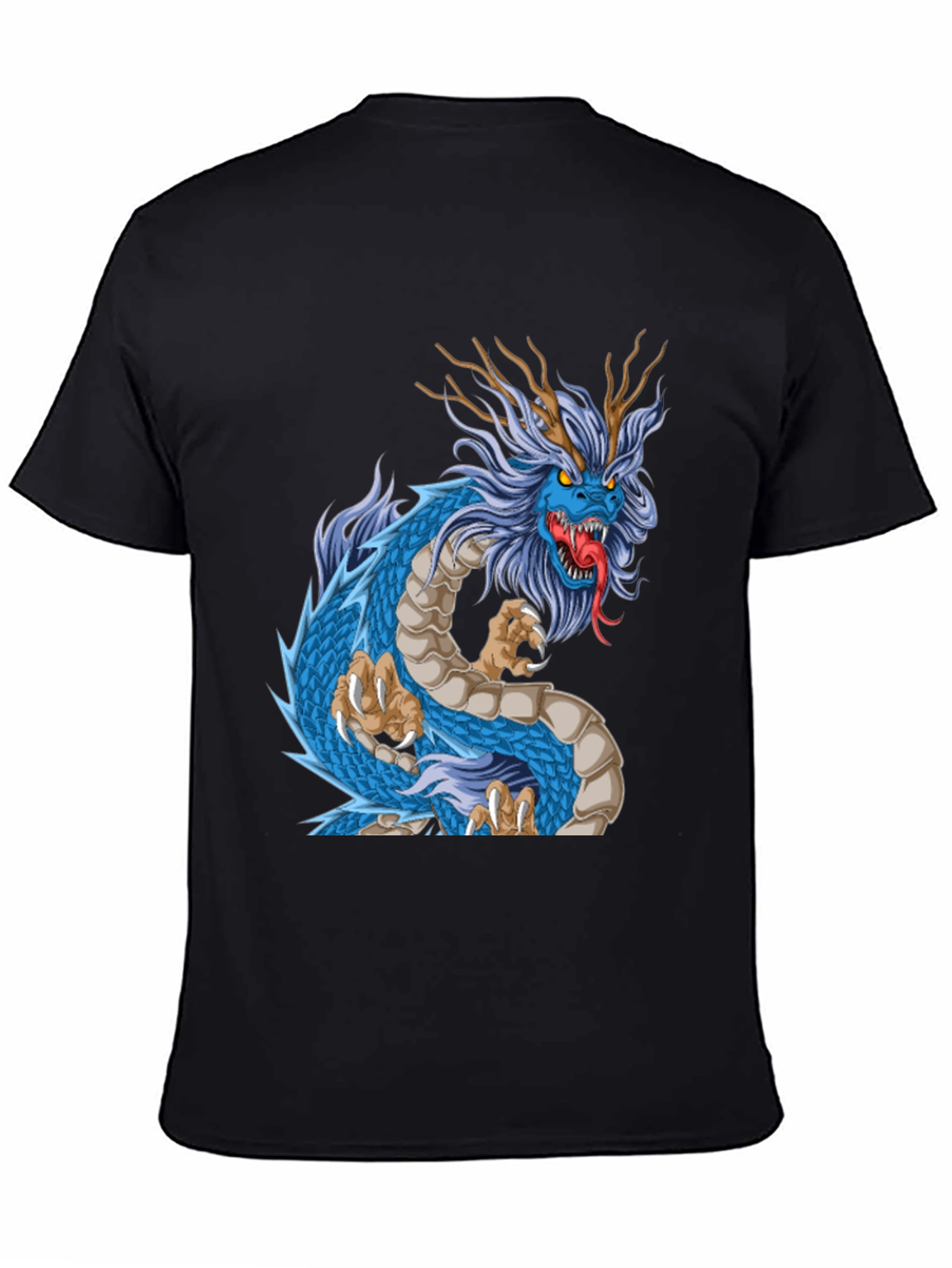 Black Dragon Graphic T-Shirt - Bold Style view 4
