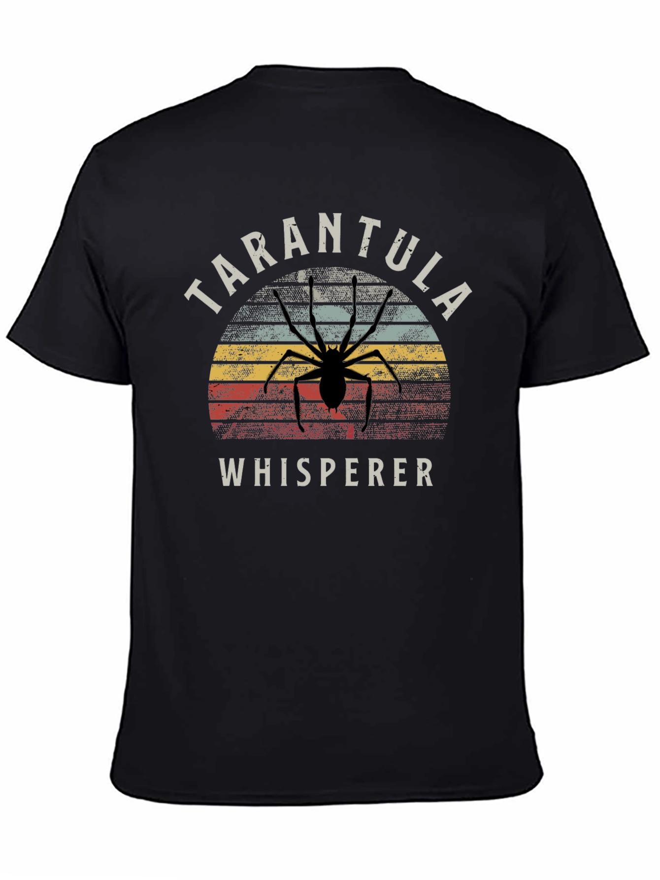Black Tarantula Whisperer Vintage Graphic T-Shirt view 4