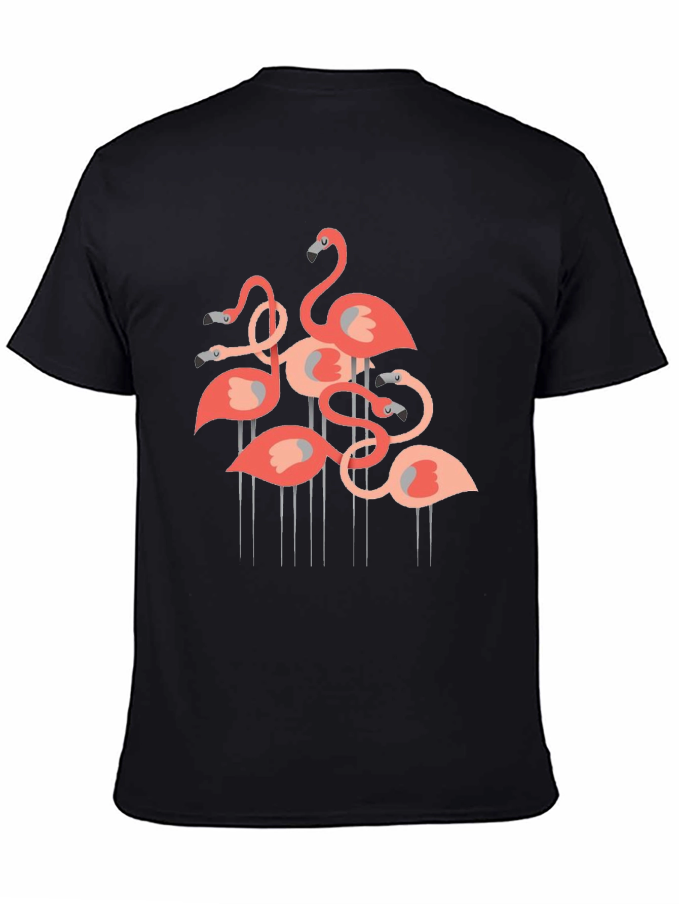 Black Flamingo Graphic Tee - Stylish & Fun! view 4