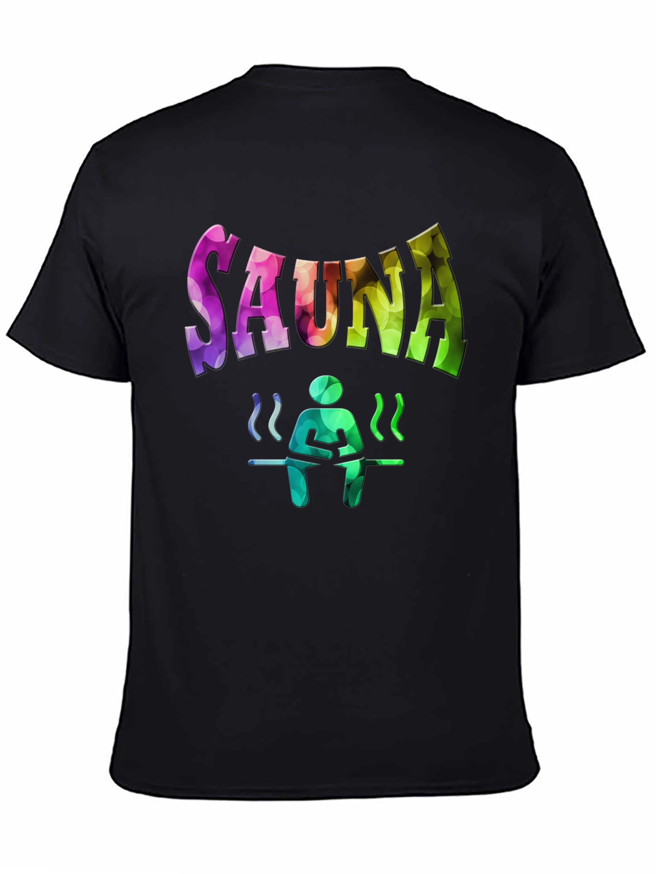Black Sauna Lover T-Shirt - Relax and Unwind! view 4