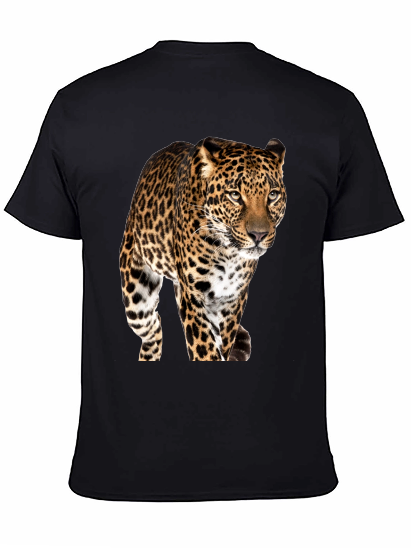 Black Jaguar Graphic Print Black T-Shirt view 4