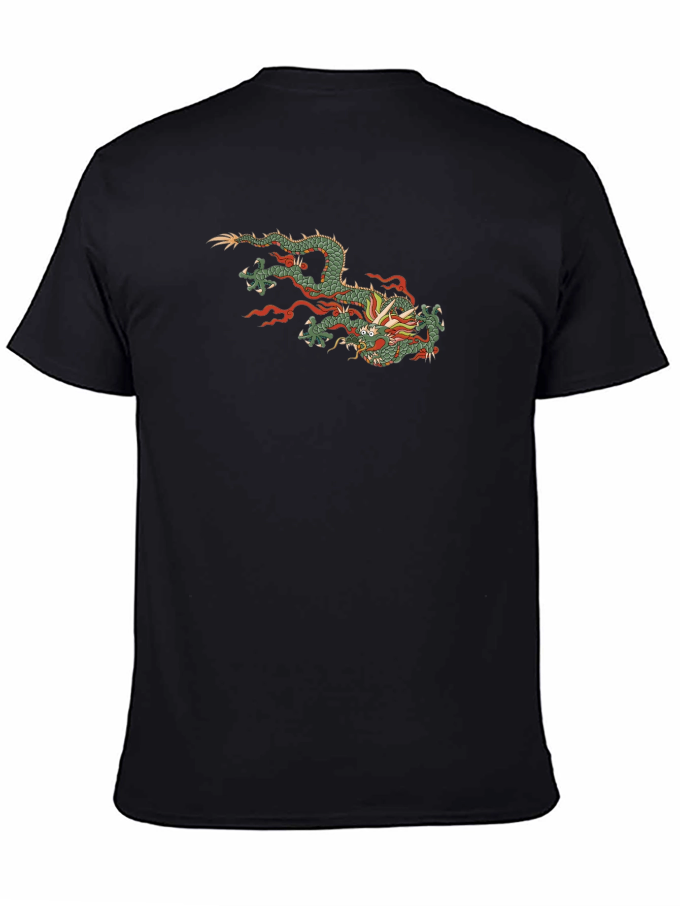 Black Black Dragon Graphic Tee - Stylish Casual Wear view 4