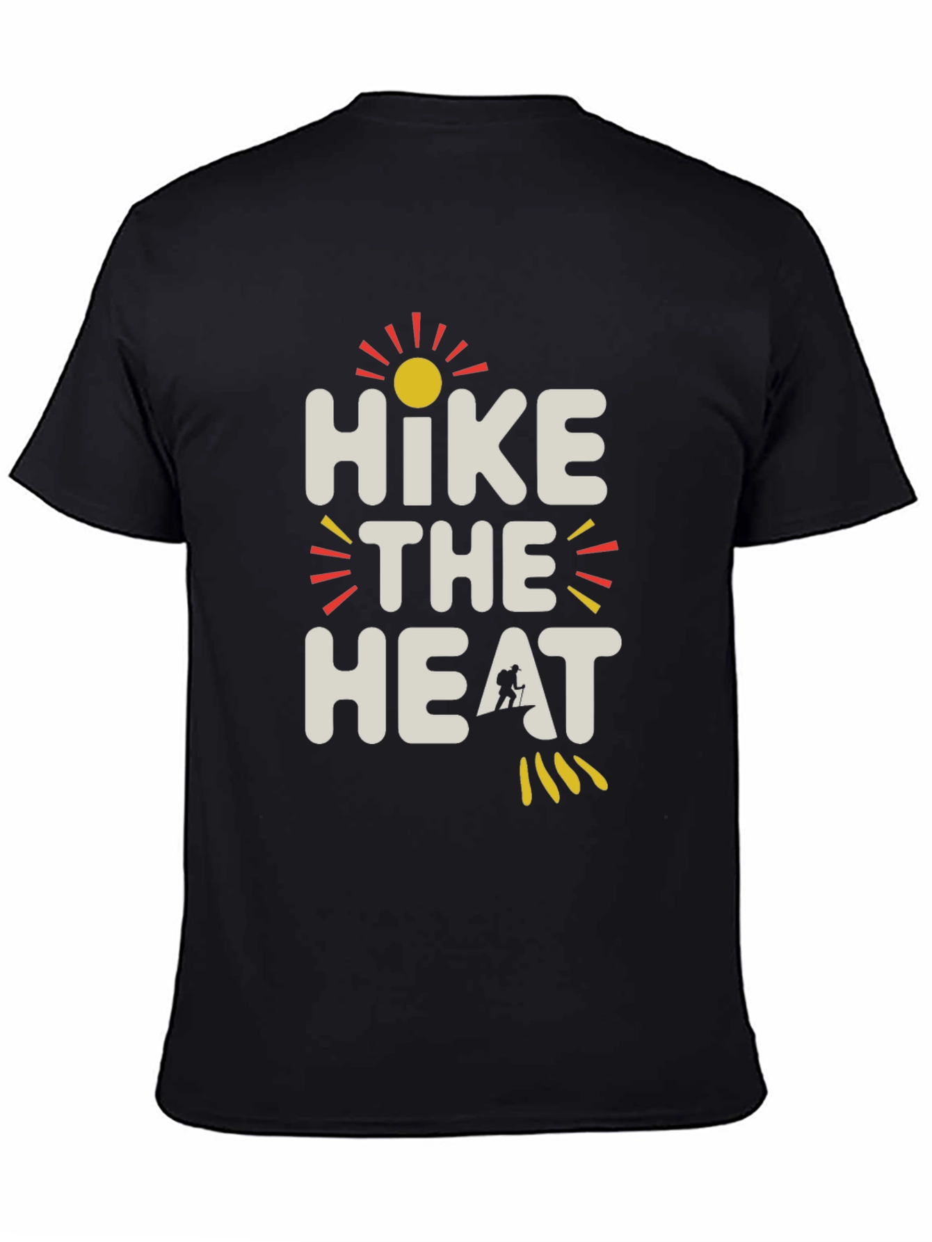Black Hike the Heat Graphic Tee - Adventure Awaits! view 4