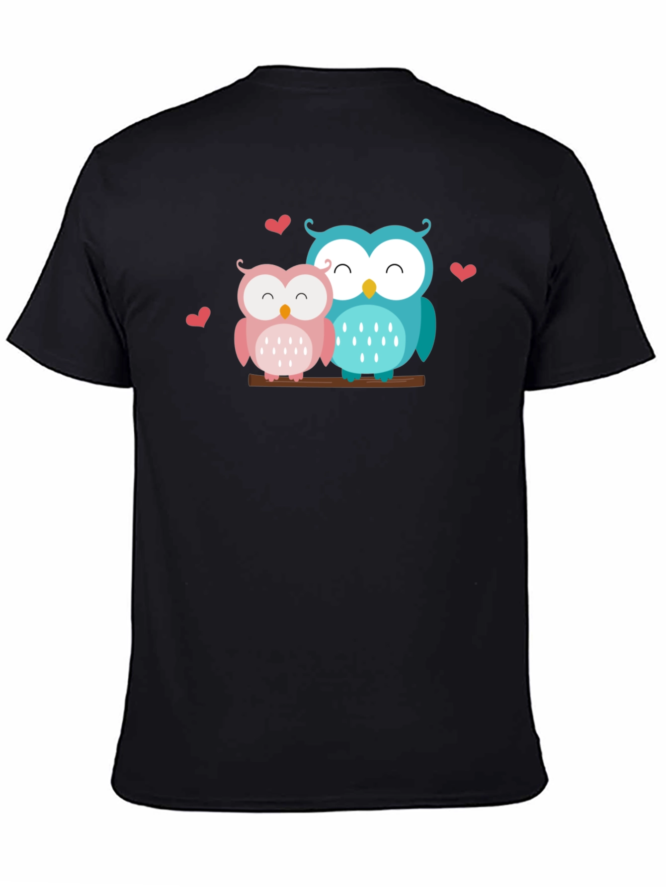 Black Owl Love T-Shirt view 4