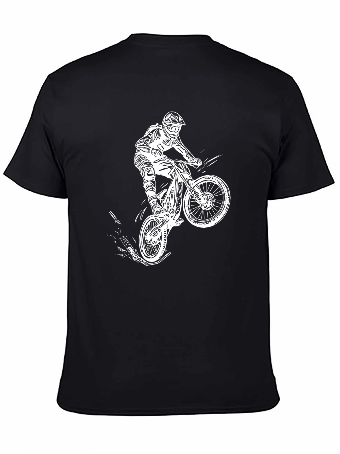 Black Black Bike Stunt T-Shirt view 4