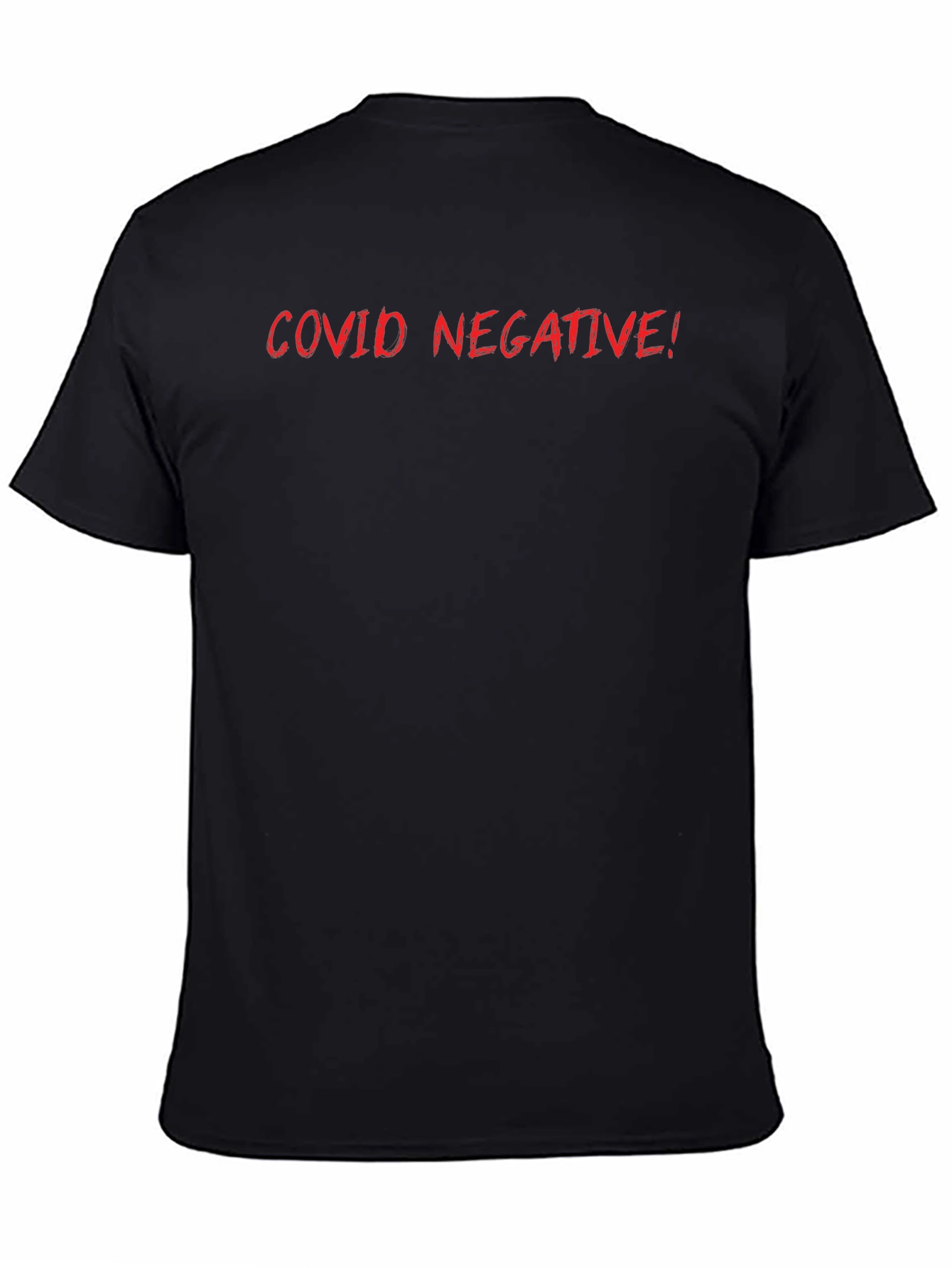 Black COVID Negative! Black Graphic Tee view 4