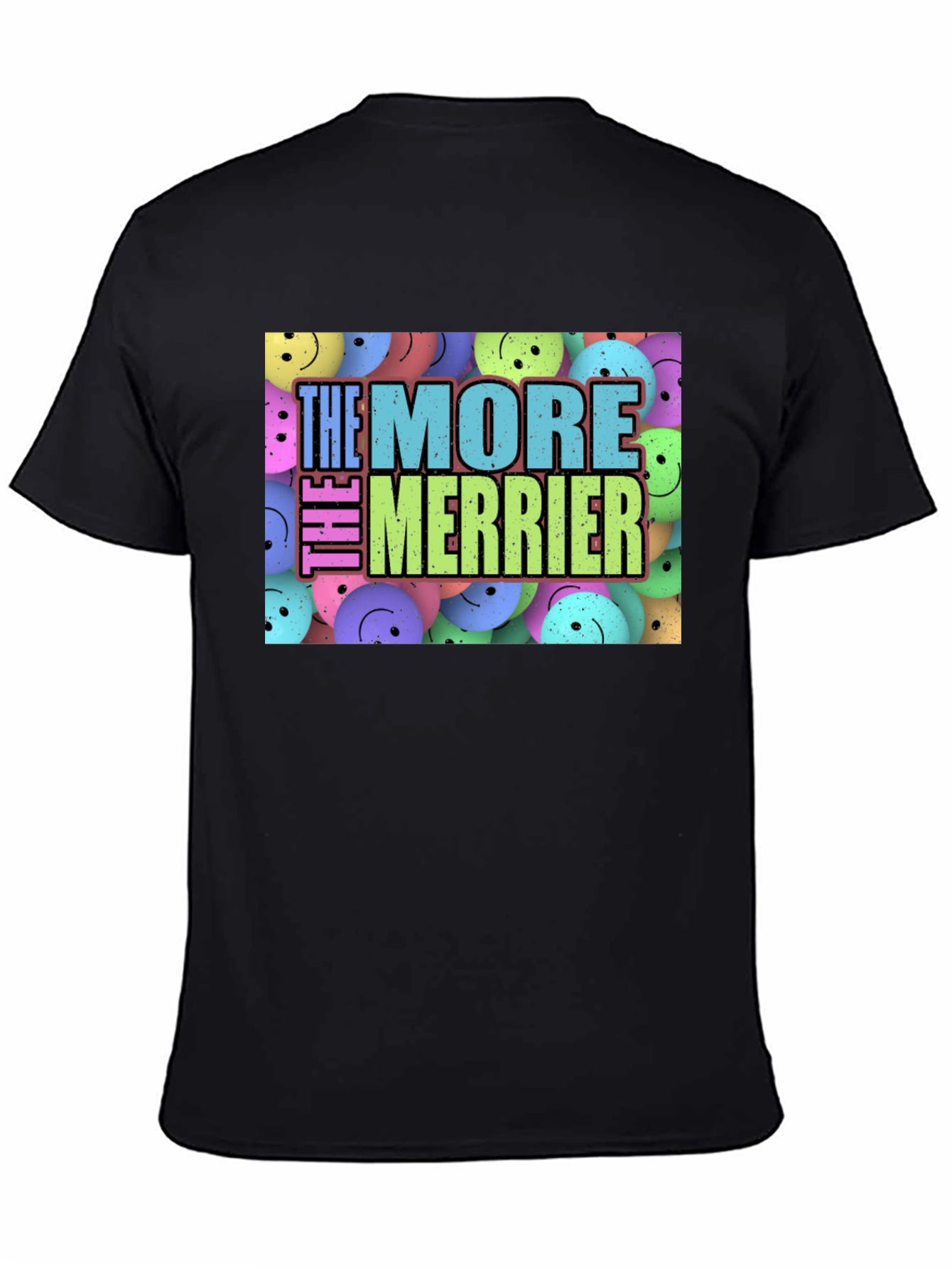 Black The More The Merrier Graphic T-Shirt view 4