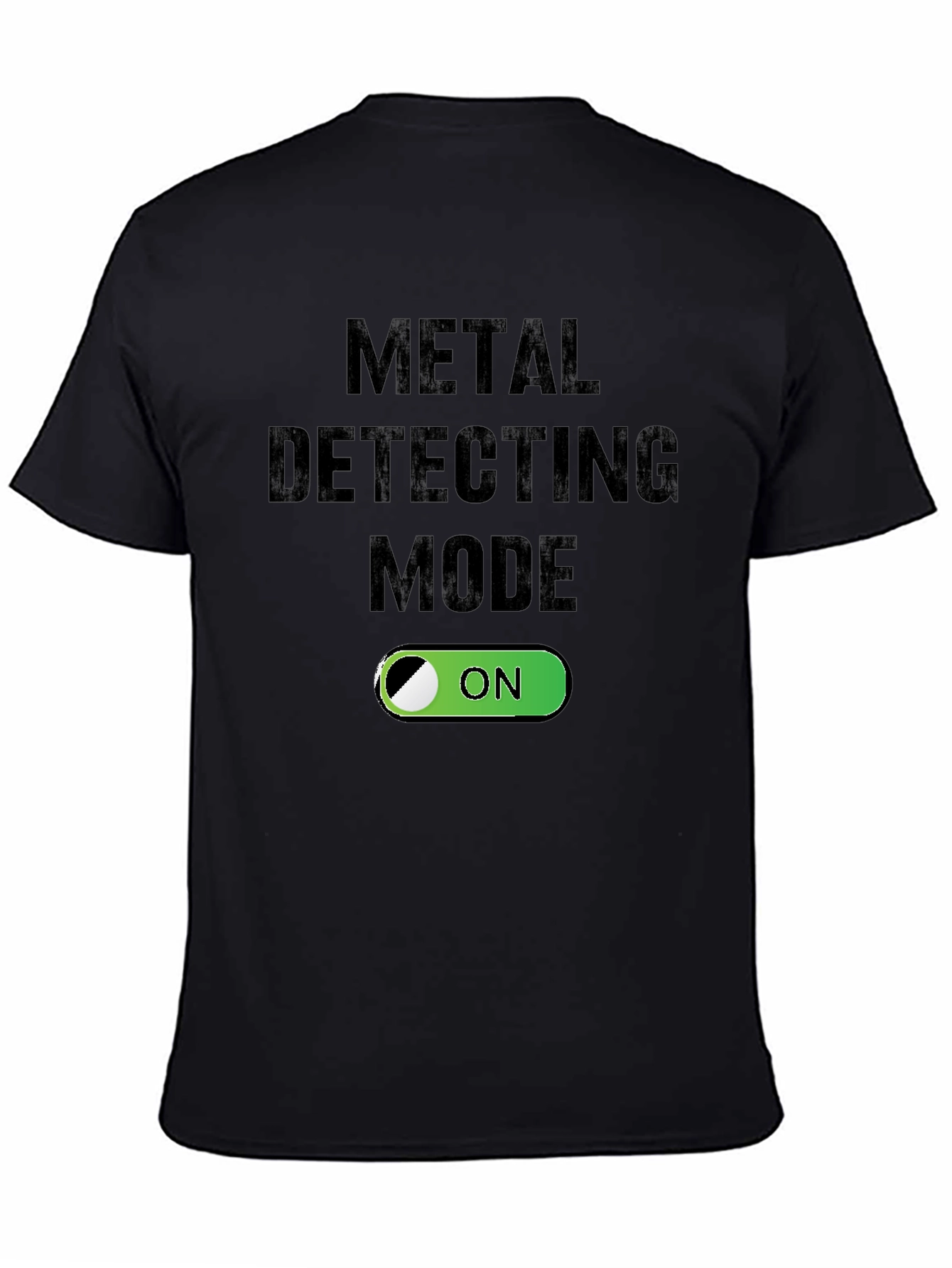 Black Metal Detecting Mode On T-Shirt view 4