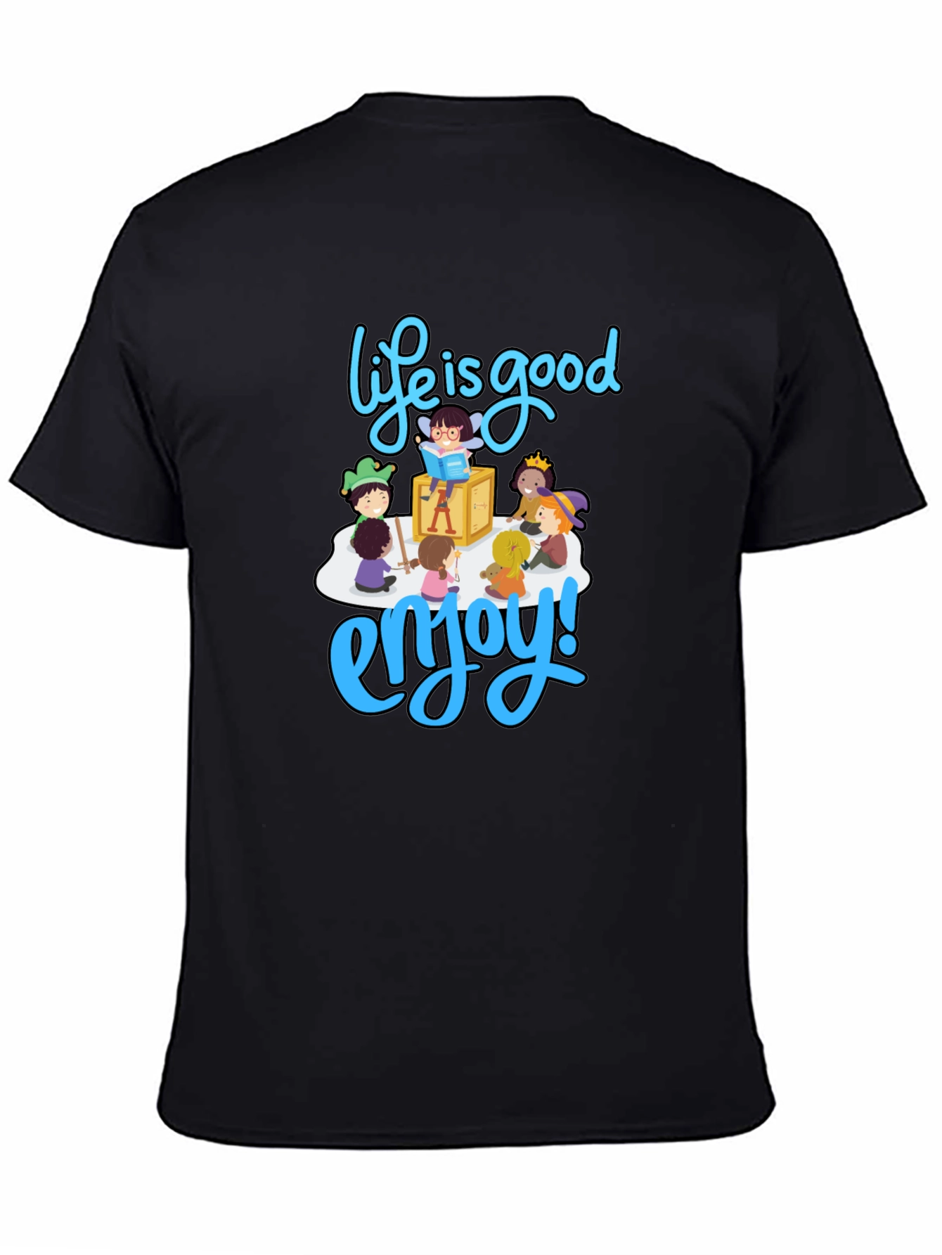 Black Life is Good T-Shirt - Enjoy Graphic Print view 4