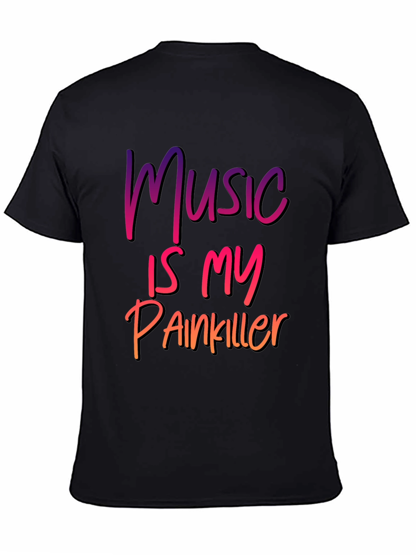 Black Music Is My Painkiller Graphic Tee view 4