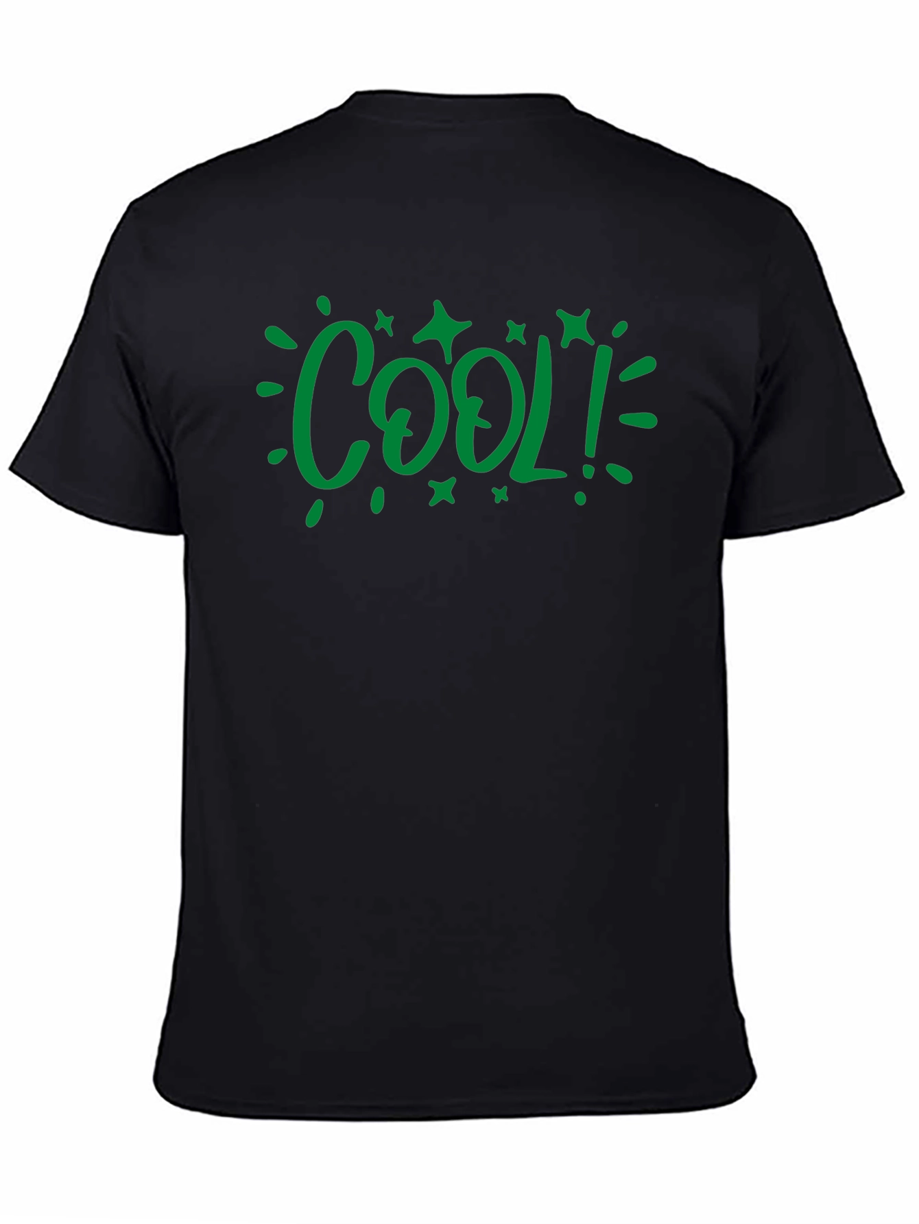 Black Cool Graphic Tee - Soft Cotton Black T-Shirt view 4