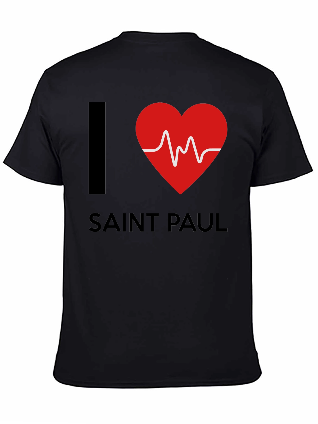 Black I Love Saint Paul Graphic Tee - Unisex view 4