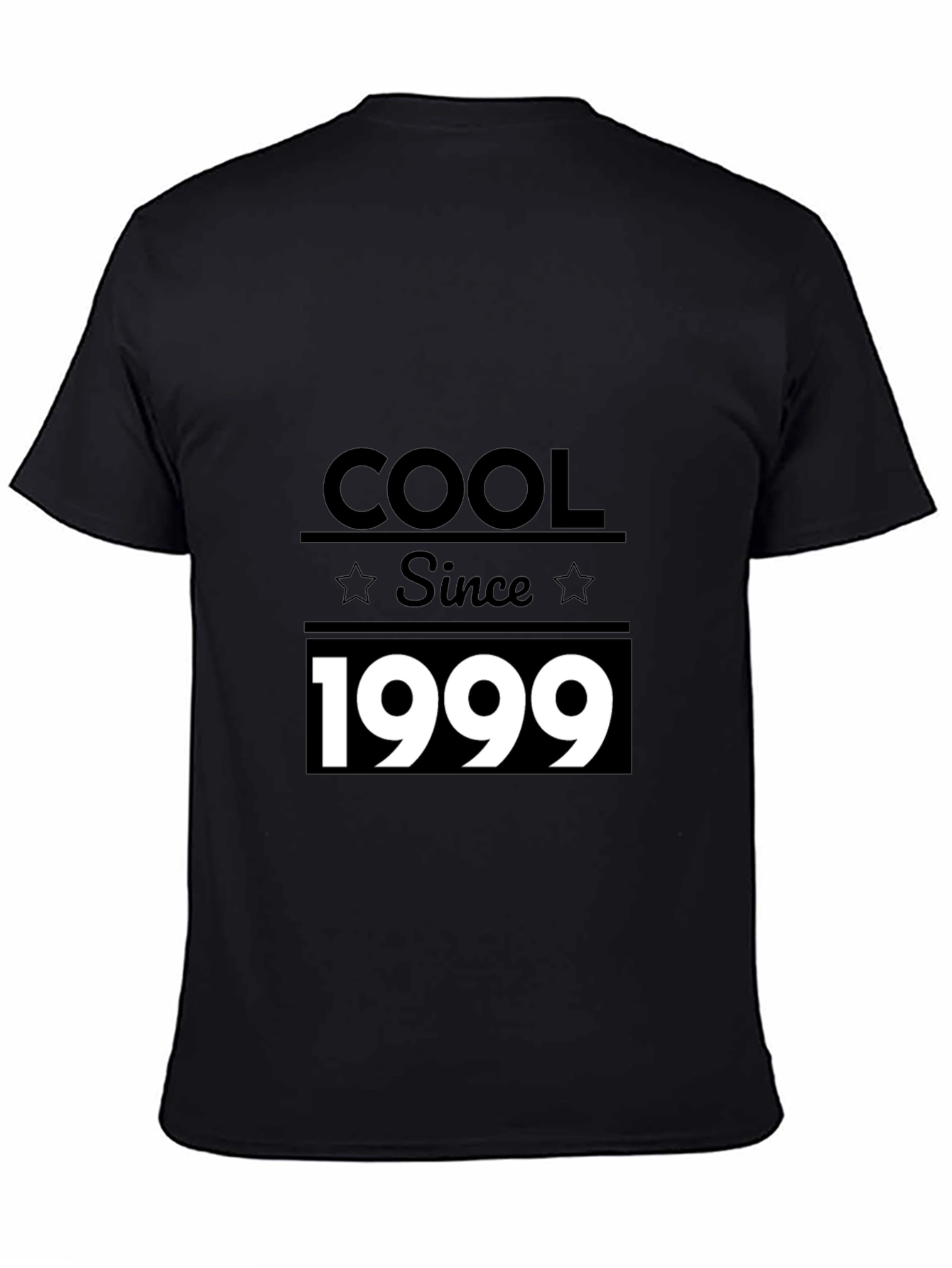 Black Cool Since 1999 Black Graphic T-Shirt view 4