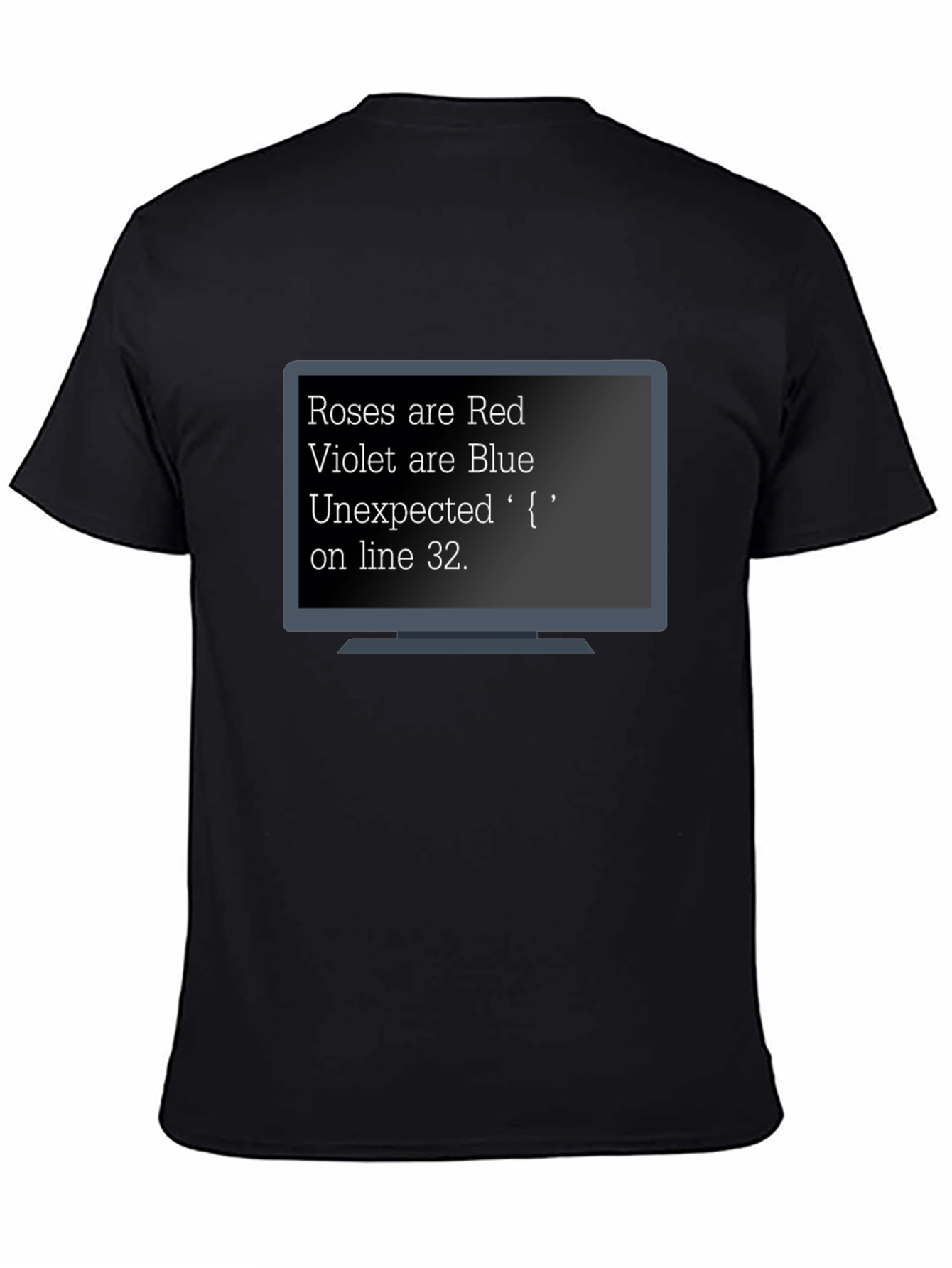 Black Roses Are Red Programmer Humor T-Shirt view 4