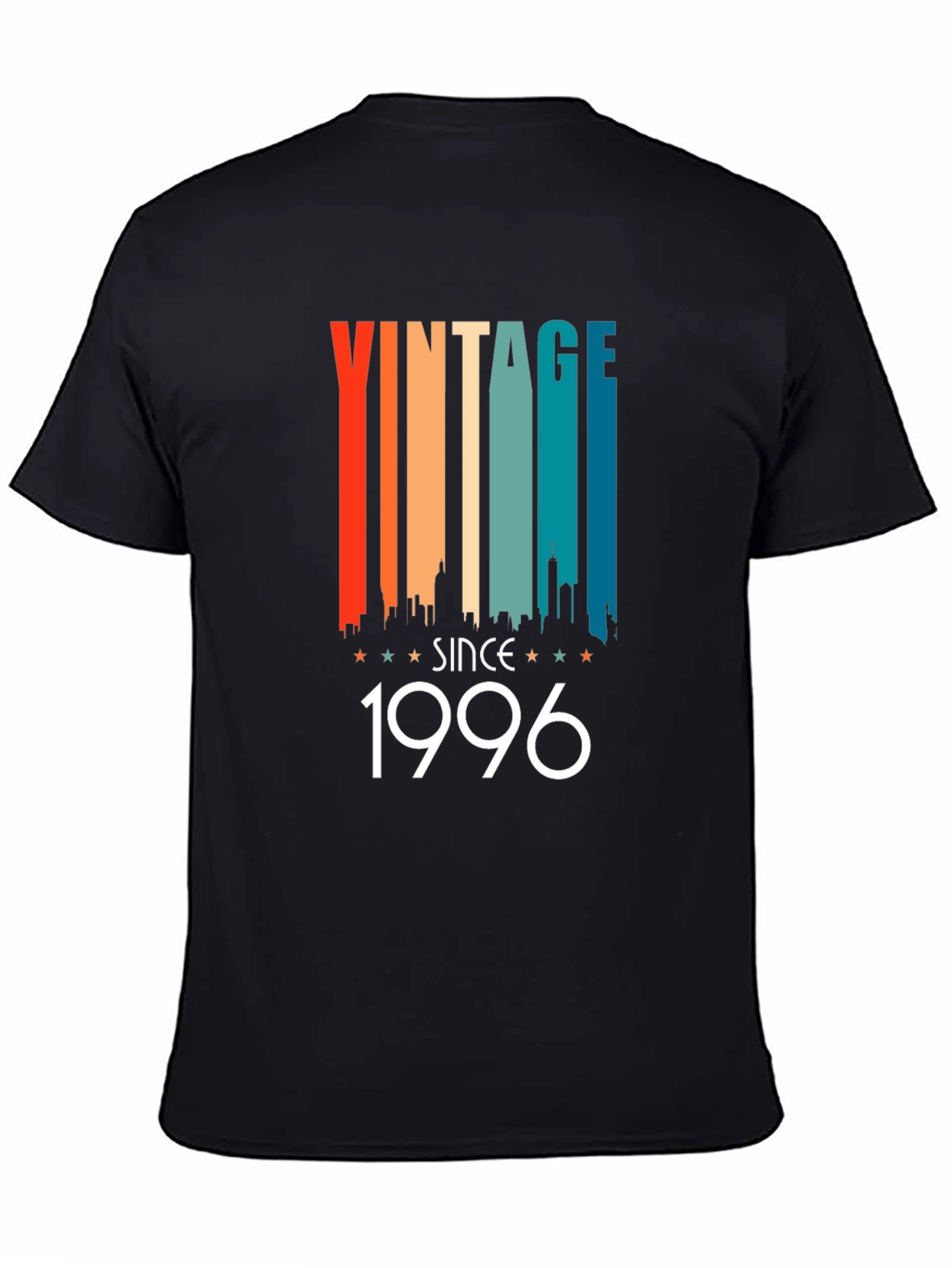 Black Vintage Since 1996 Graphic T-Shirt view 4