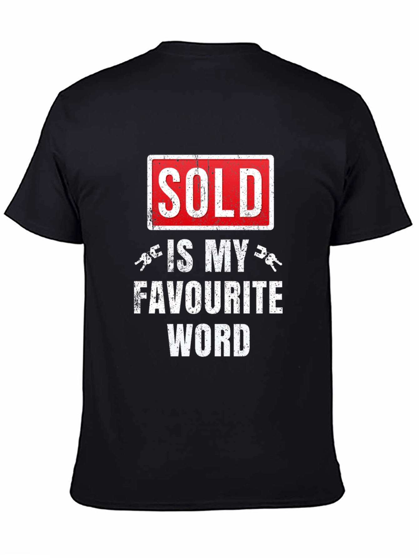 Black Sold Is My Favorite Word T-Shirt view 4
