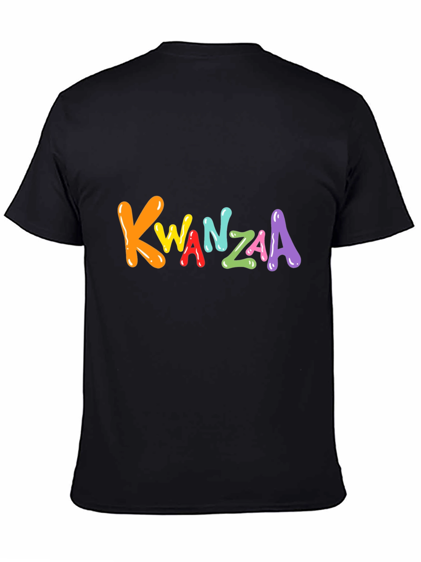 Kwanzaa Graphic Tee - Black Holiday T-Shirt - 4