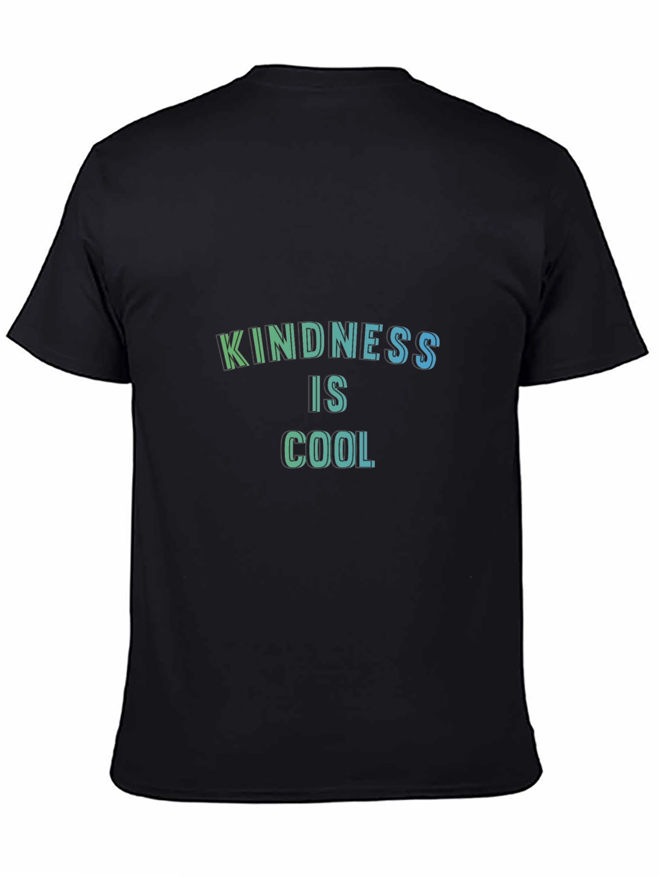 Black Kindness is Cool T-Shirt - Trendy Graphic Tee view 4