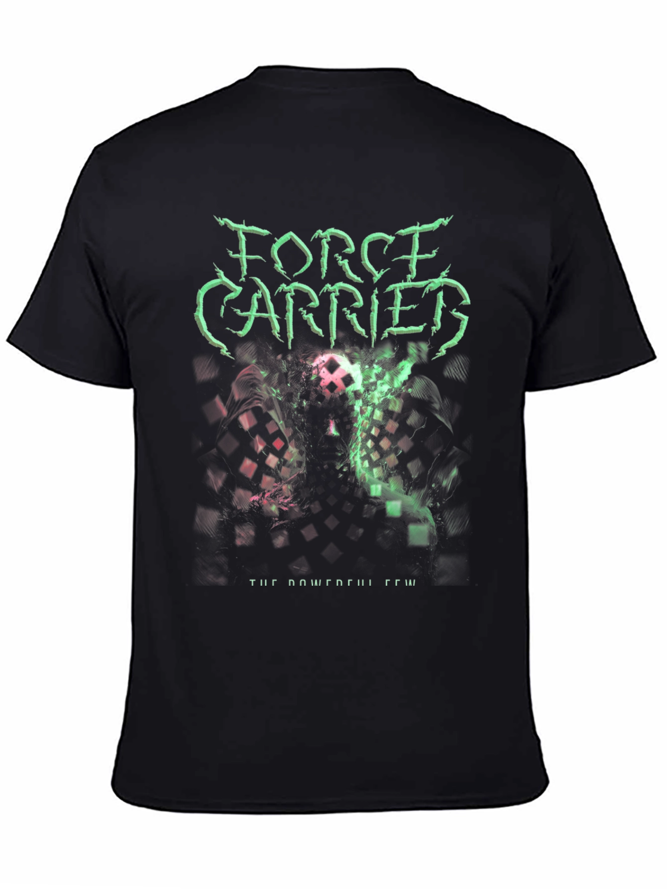 Black Force Carried Graphic Print Black T-Shirt view 4