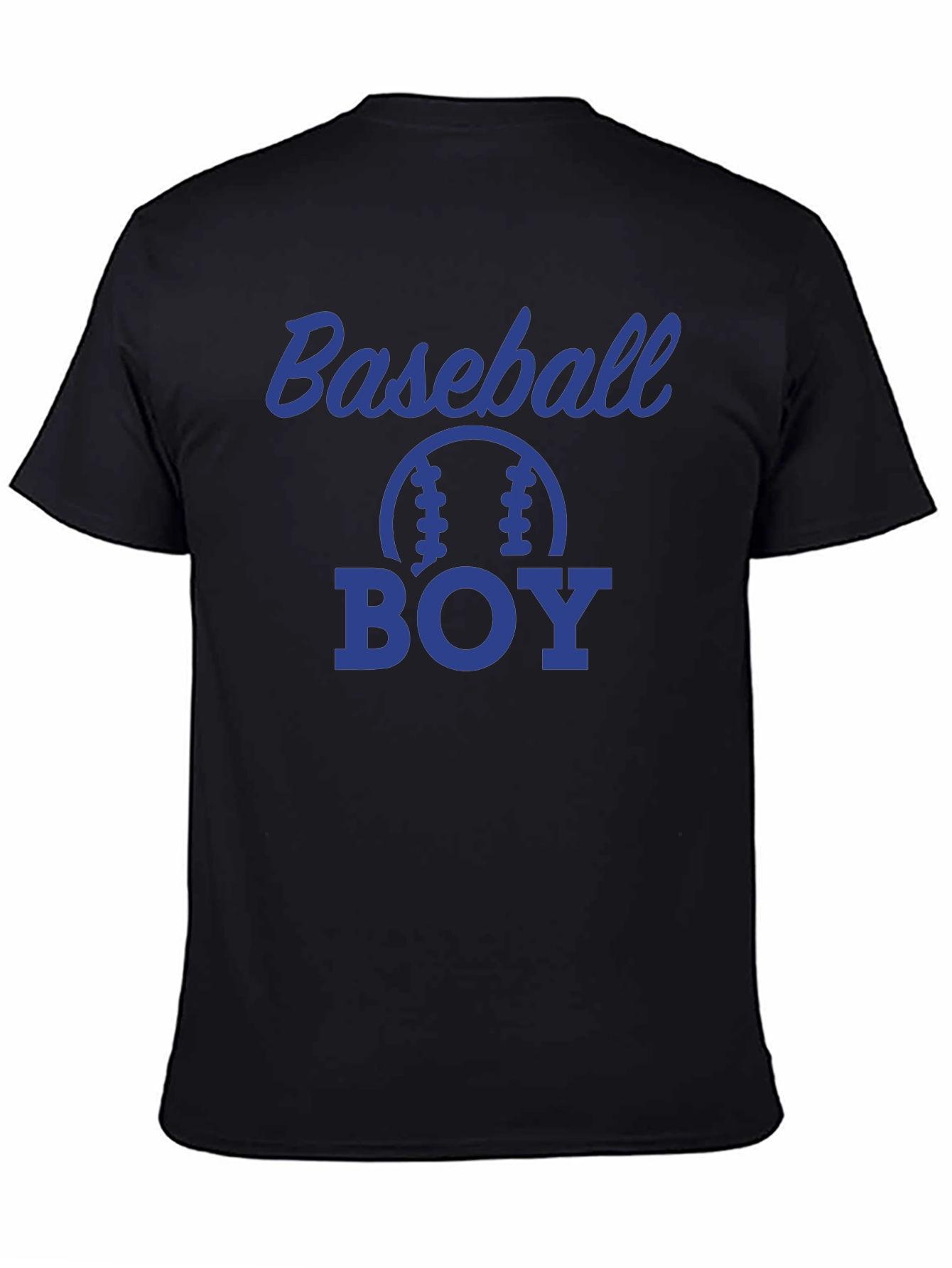 Black Baseball Boy Graphic T-Shirt - Sporty Style view 4