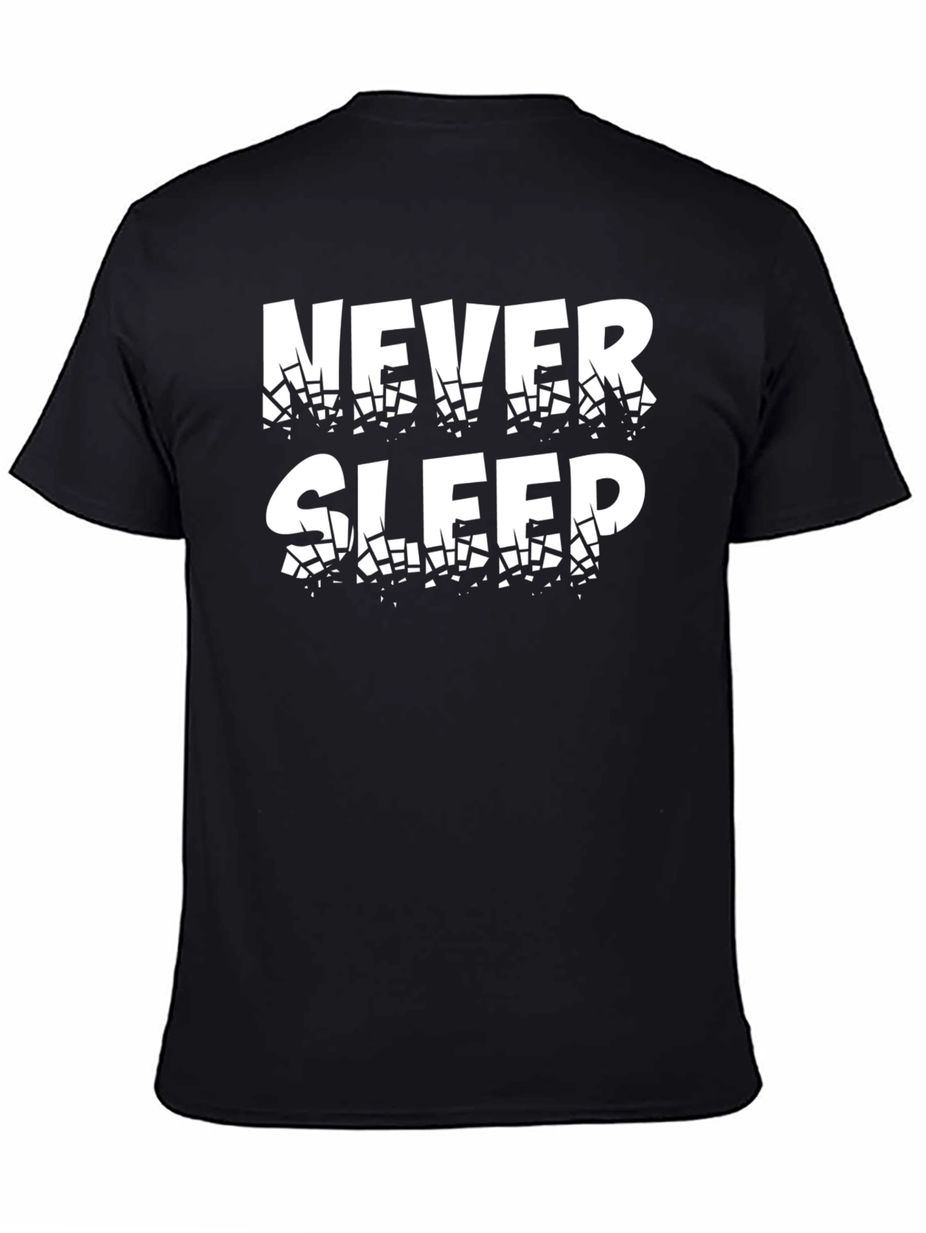 Black Never Sleep Graphic T-Shirt - Black view 4
