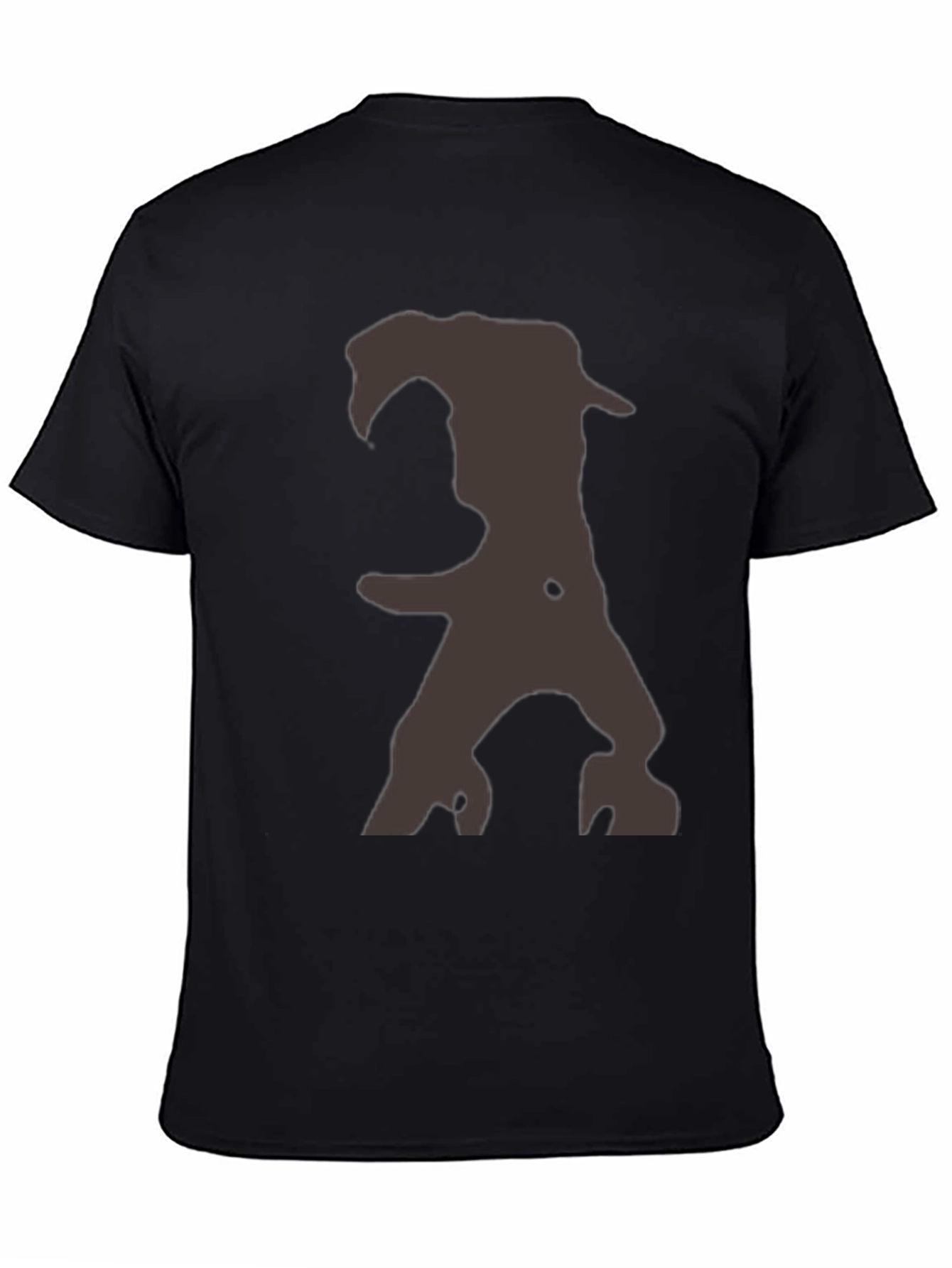 Black Men's Graphic Print Crew Neck T-Shirt - Black view 4