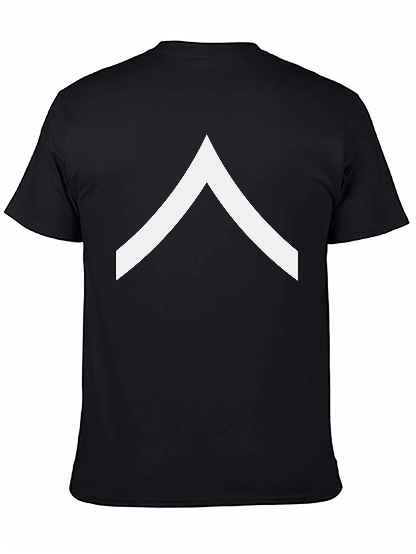 Black Chevron Tee - Modern Minimalist Design - Casual Comfort view 4