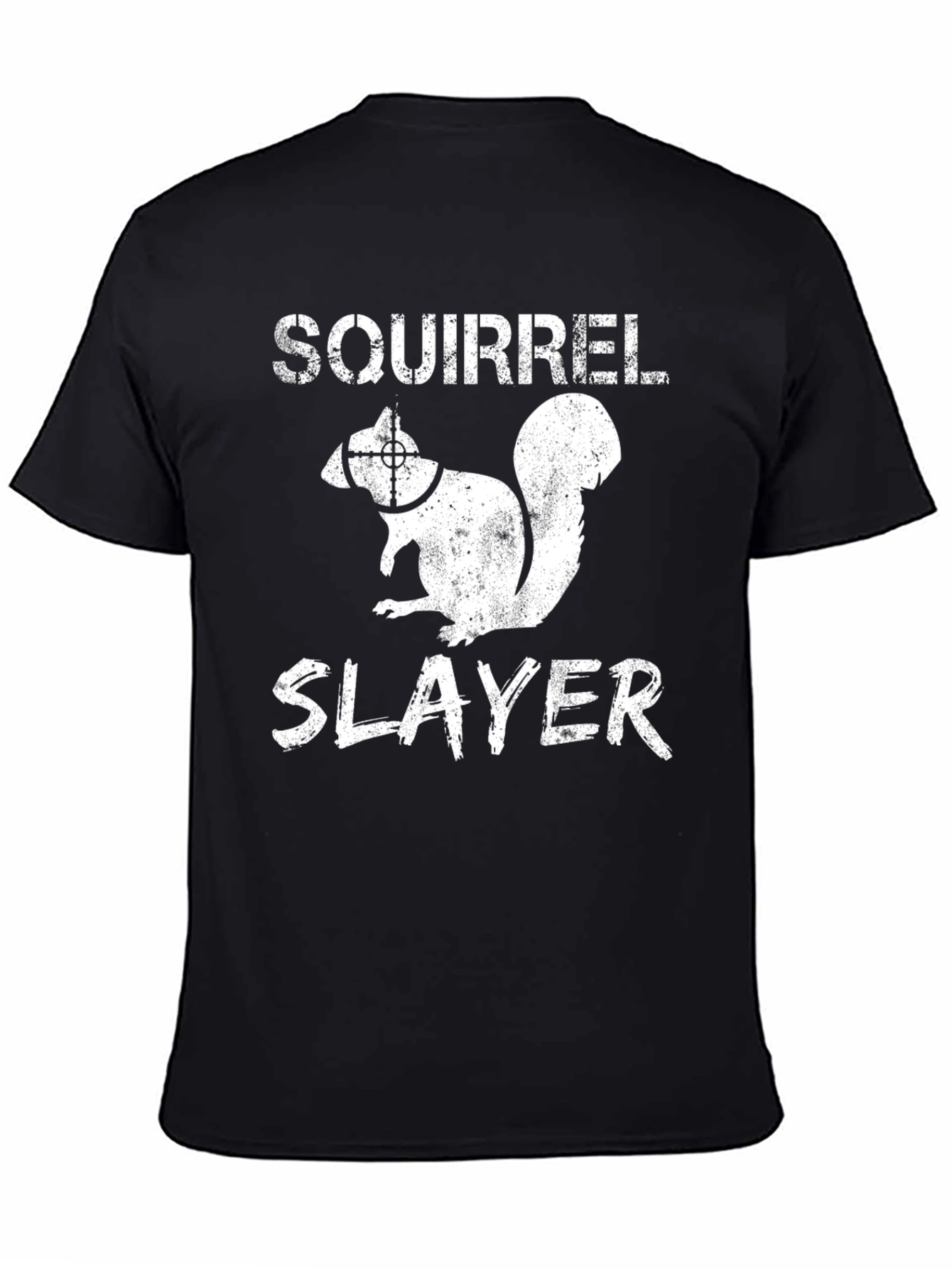 Black Squirrel Slayer Graphic Tee - Hunting Humor view 4