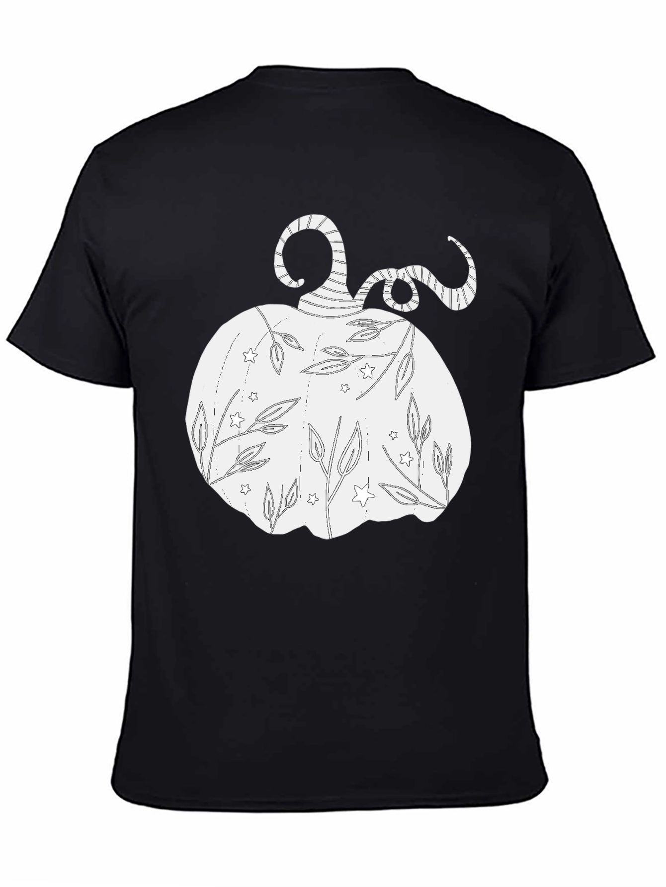 Black Pumpkin Graphic Tee - Fall Vibes view 4