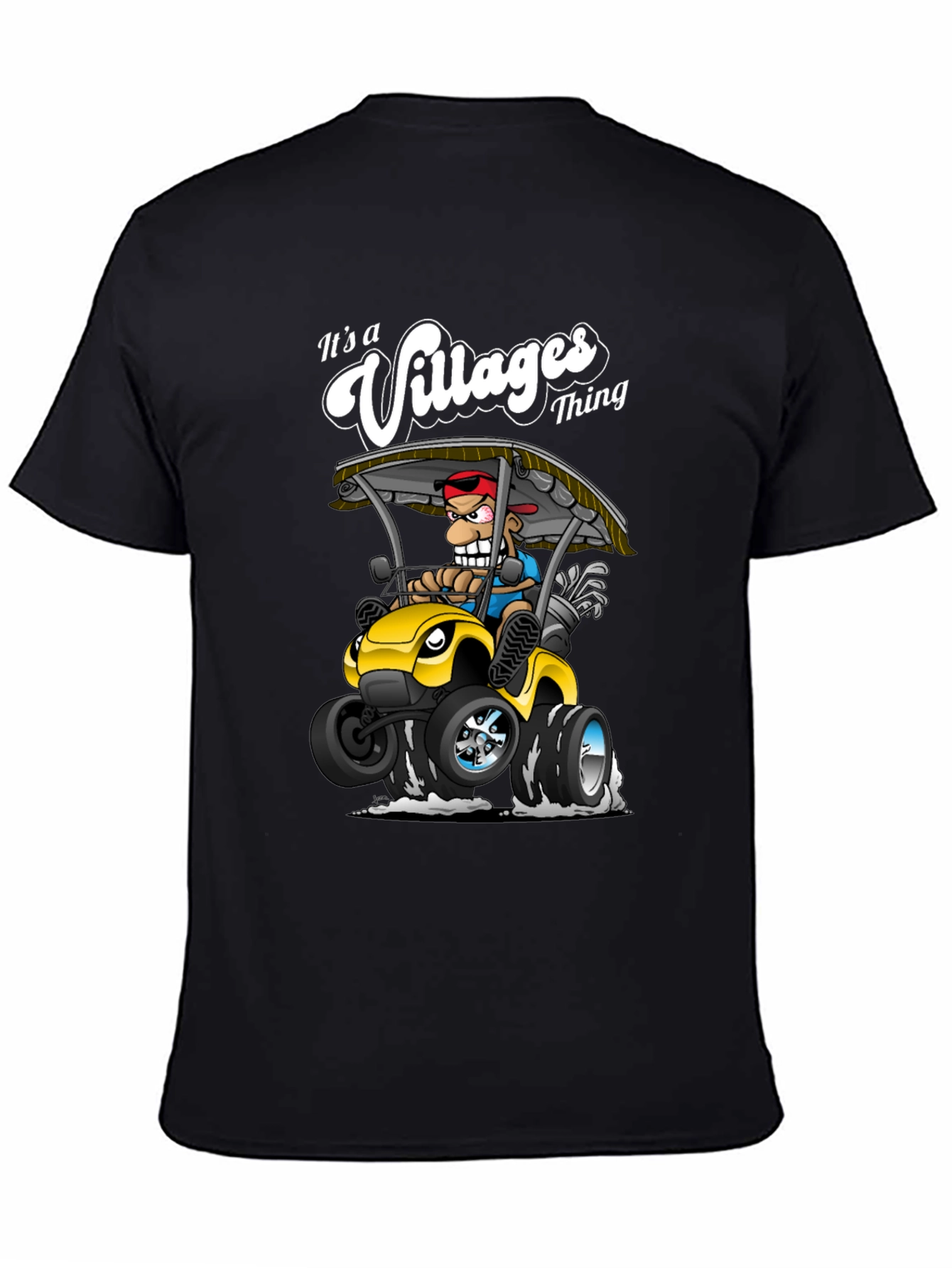 Black It's a Villages Thing T-Shirt view 4