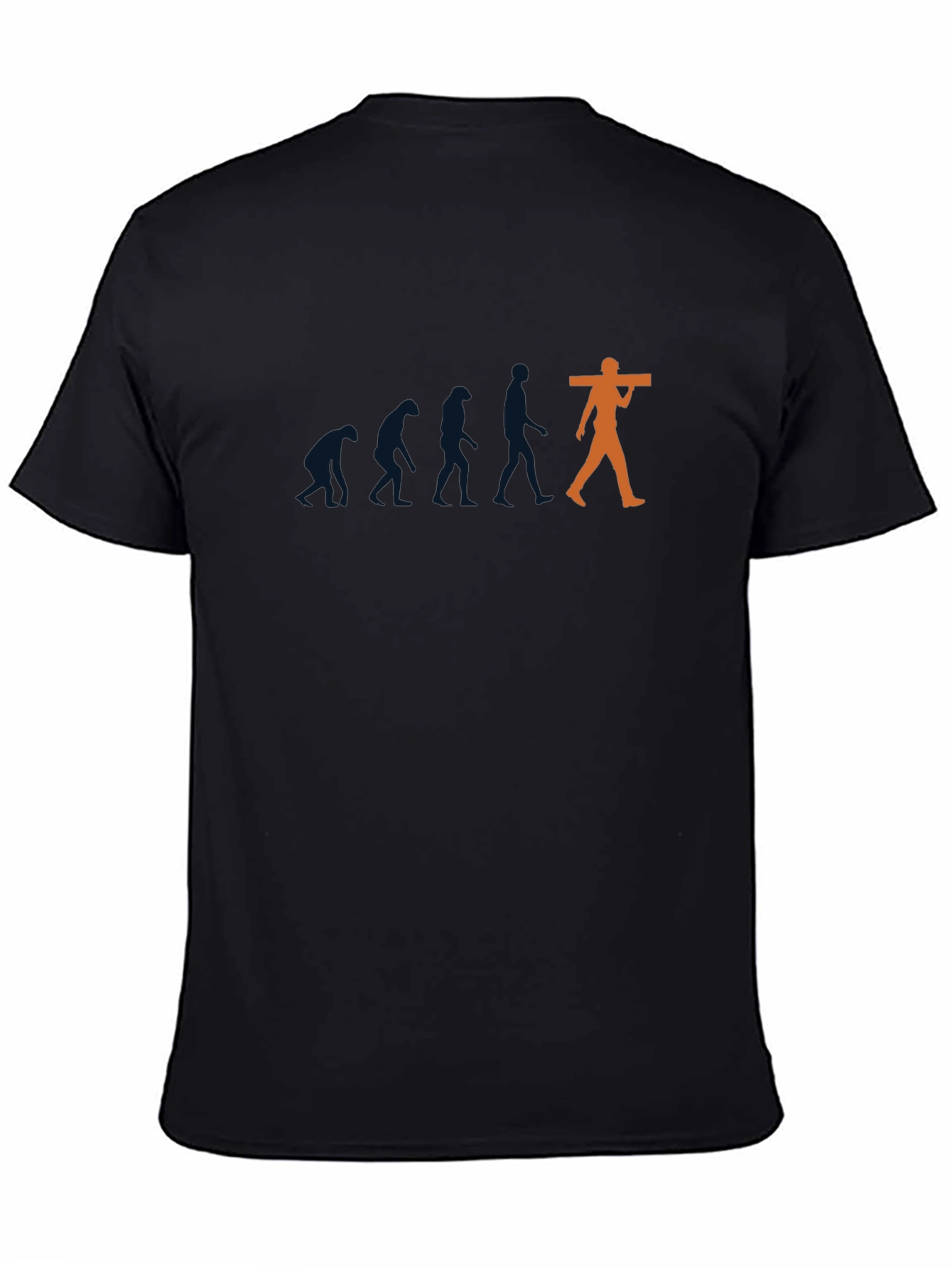 Black Evolution of a Tradesman T-Shirt - Funny & Unique view 4