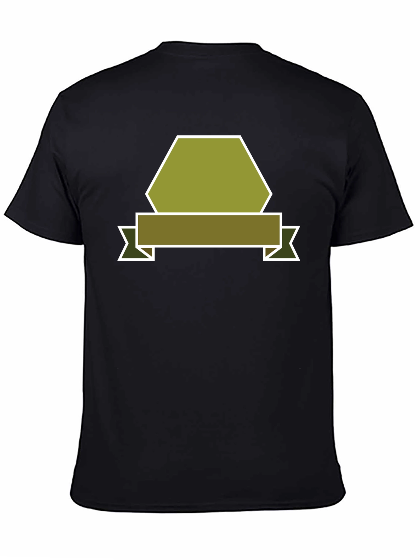 Black Olive Badge Graphic Tee - Modern Casual Style view 4
