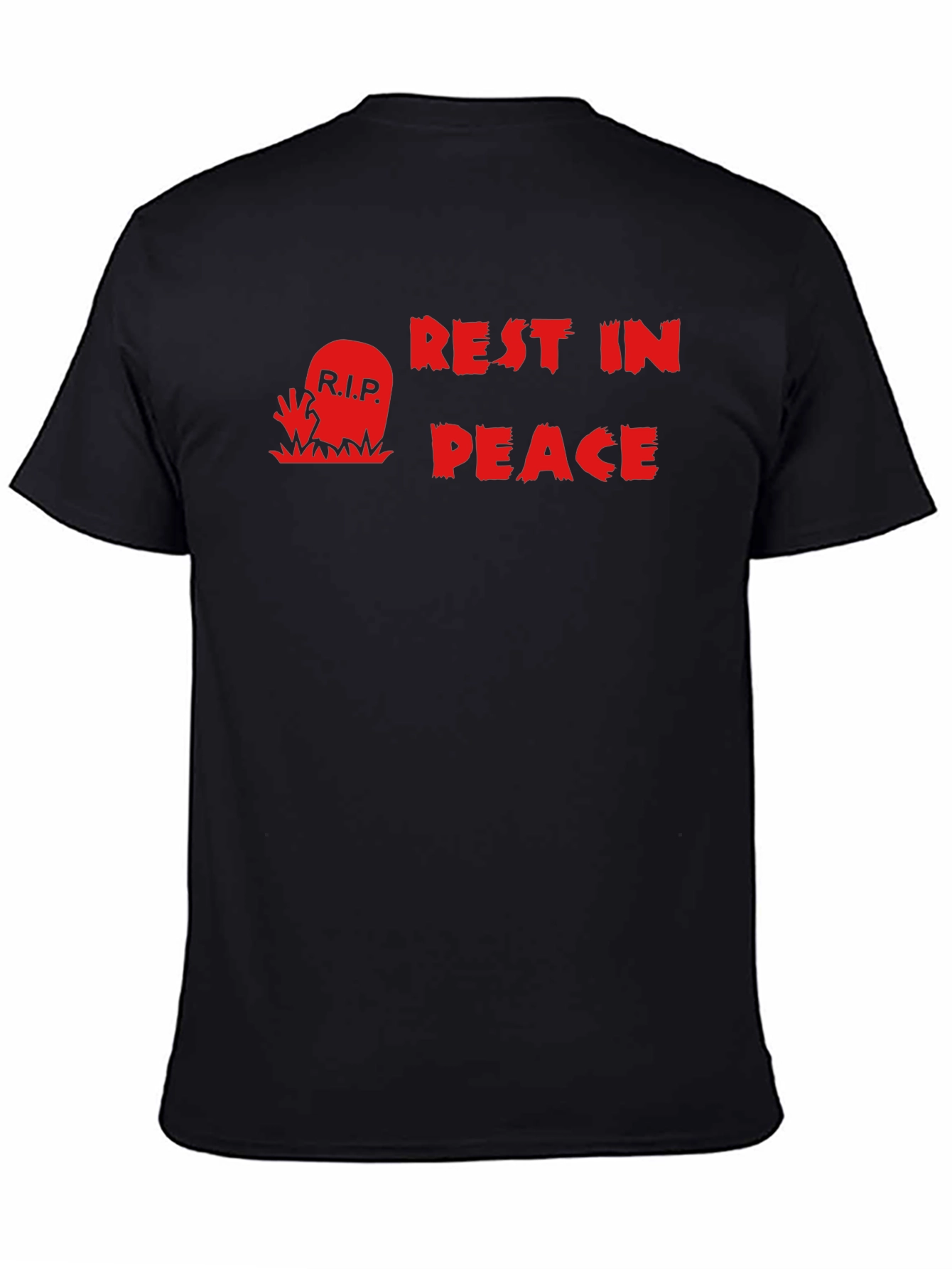 Black Rest In Peace Graphic Tee - Black T-Shirt view 4
