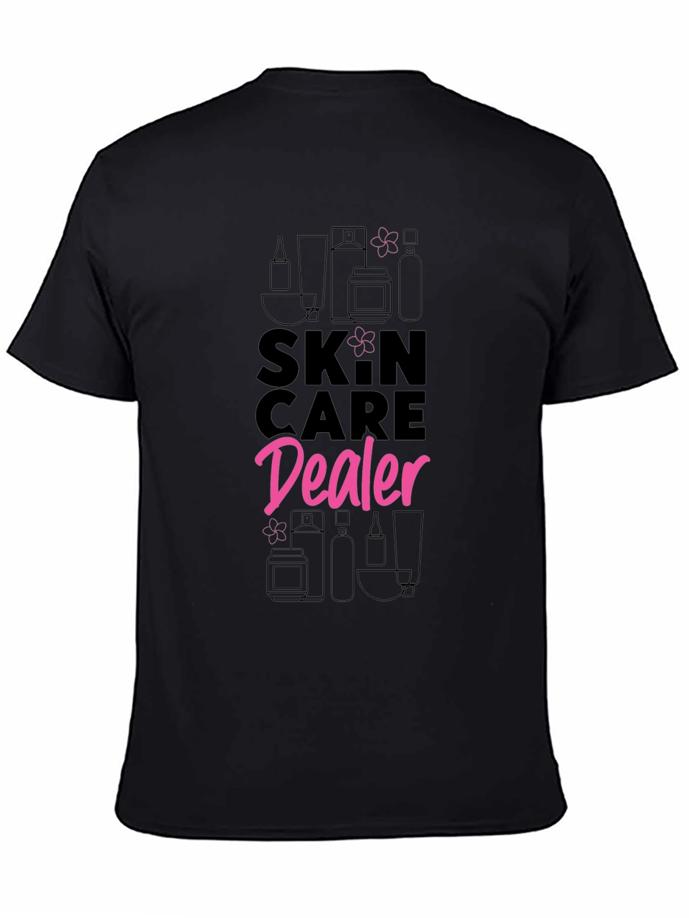 Black Skincare Dealer Graphic Tee view 4
