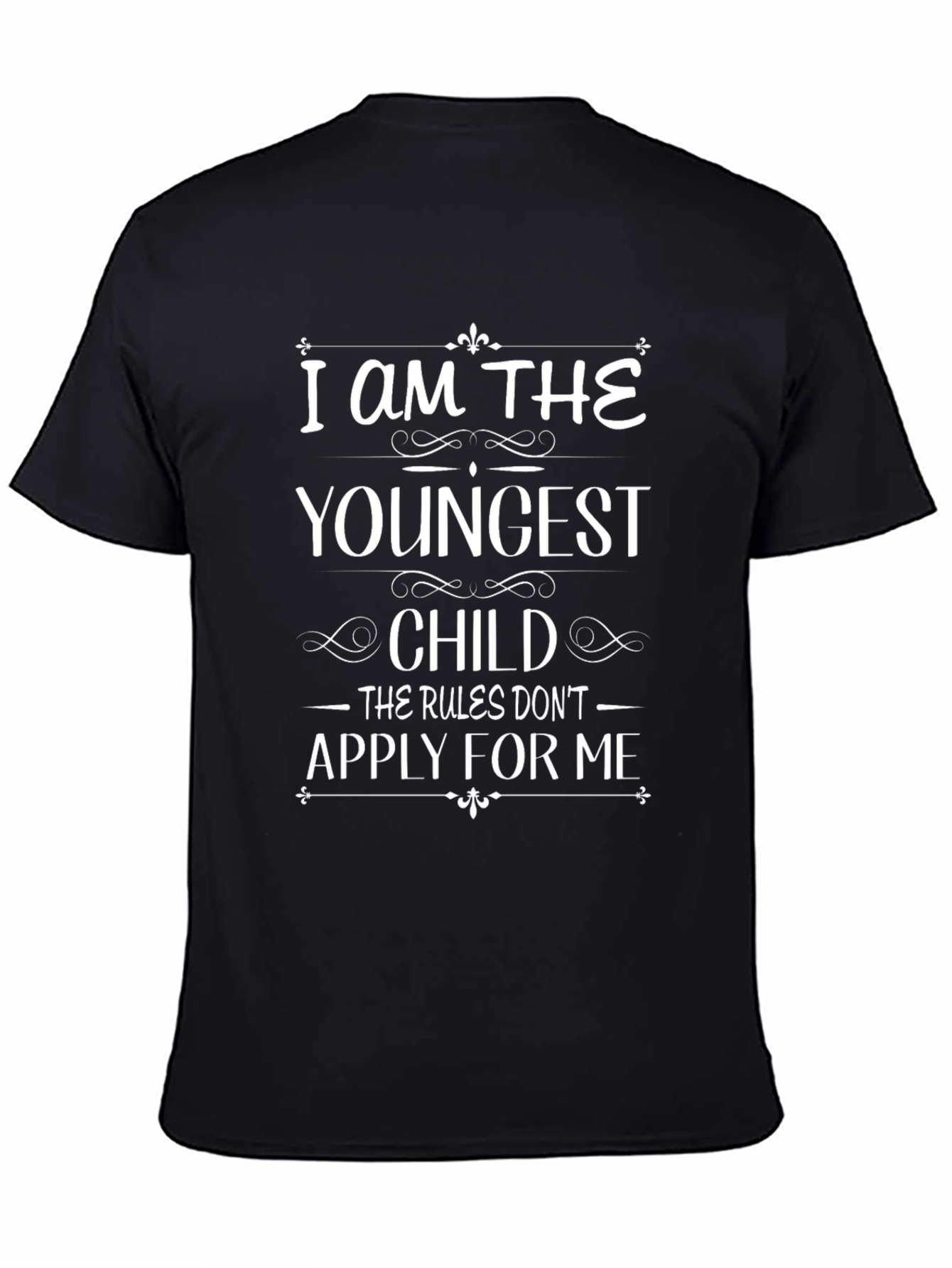 Black Youngest Child Funny Graphic Tee view 4