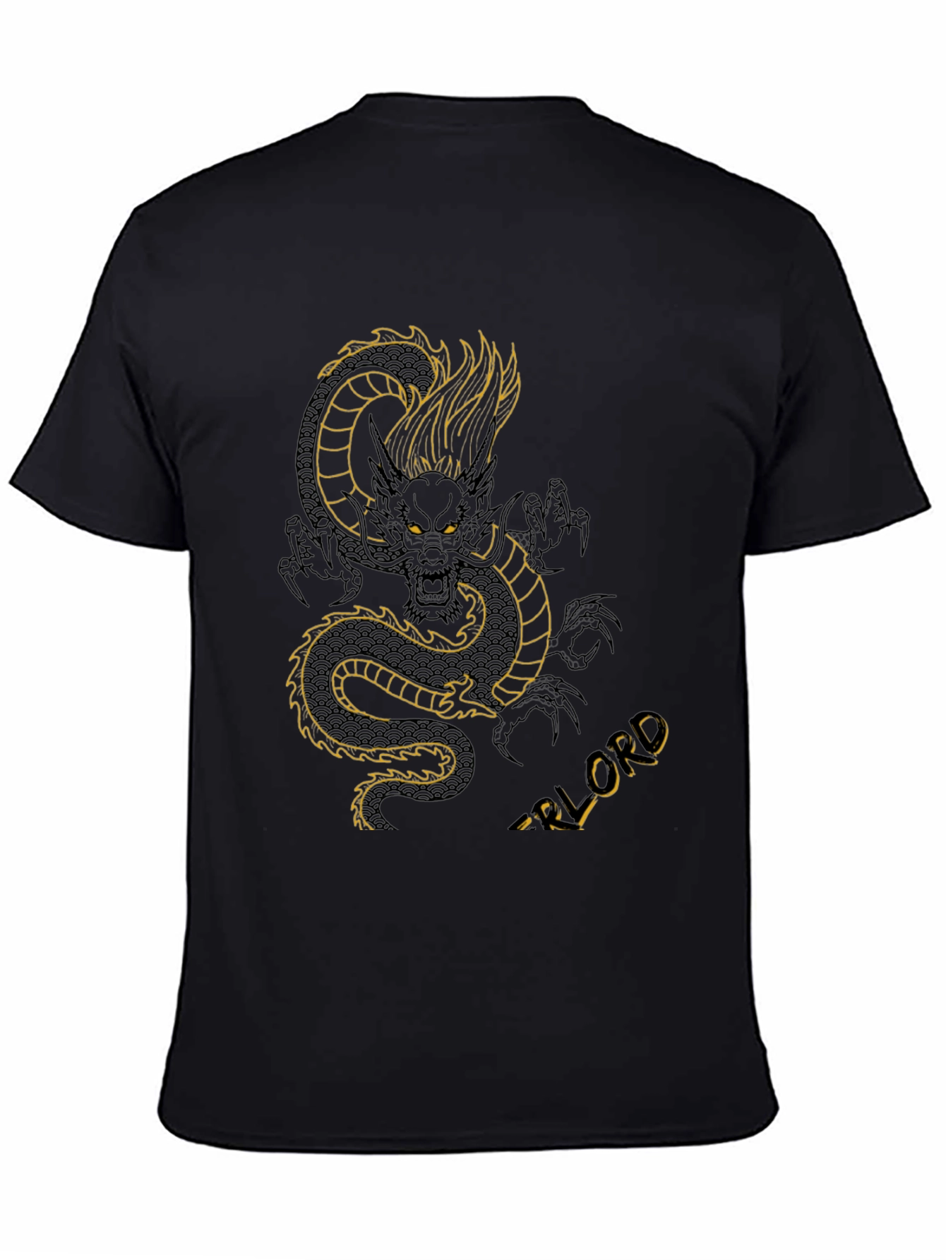 Black Dragon Lord Black T-Shirt view 4