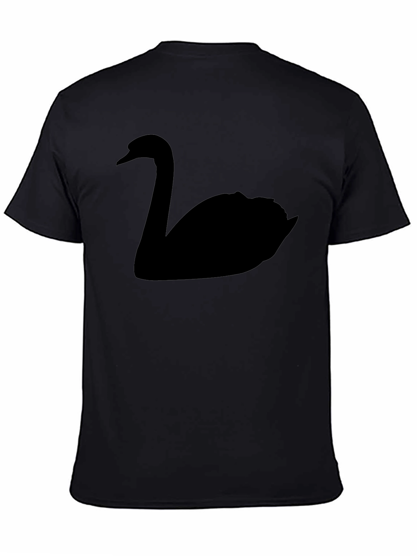 Black Black Swan Graphic T-Shirt - Unique Animal Design view 4