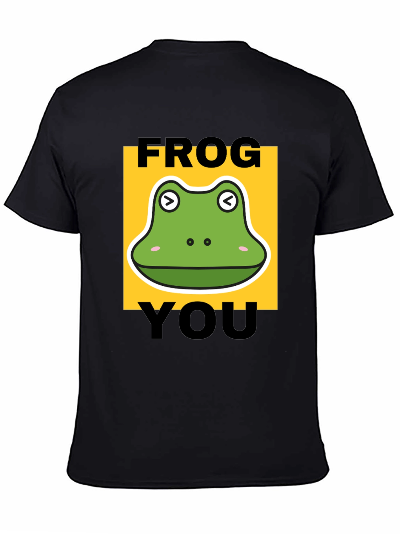 Black Frog You Funny Graphic T-Shirt view 4