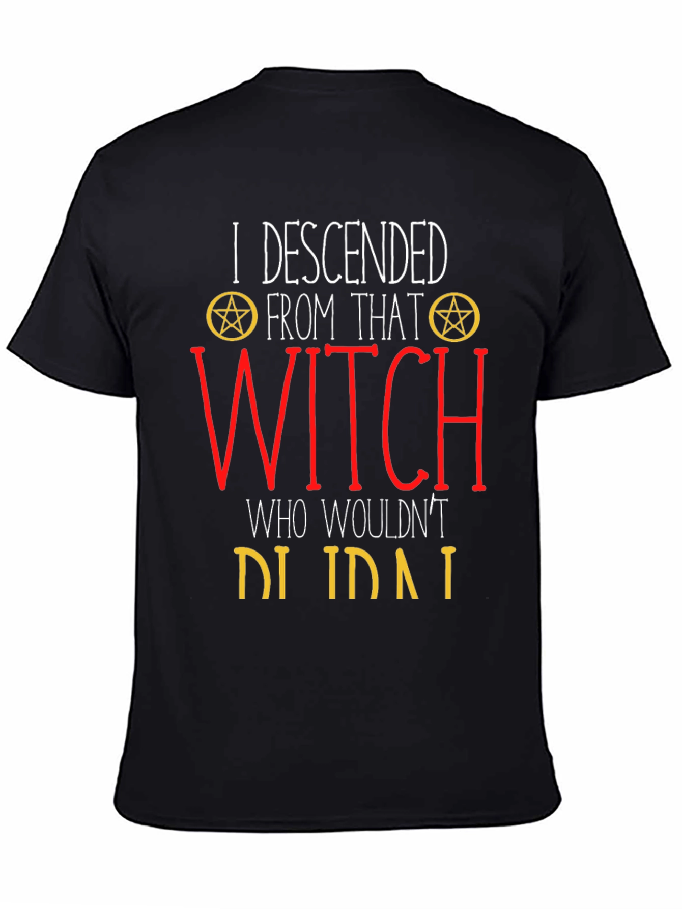 Black Witch Descendant Graphic Tee - Black view 4