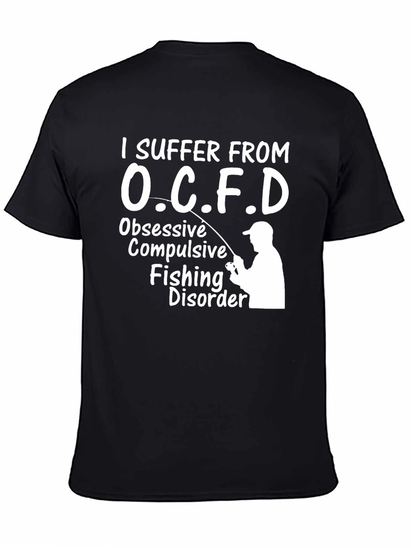 Black OCFD Fishing Disorder Black Graphic Tee view 4