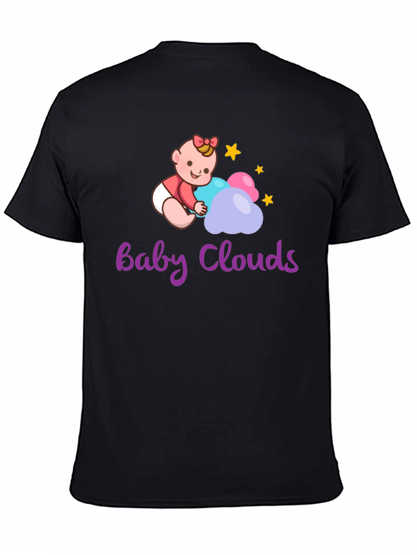Baby Clouds Graphic T-Shirt - Cute Infant Design - 4
