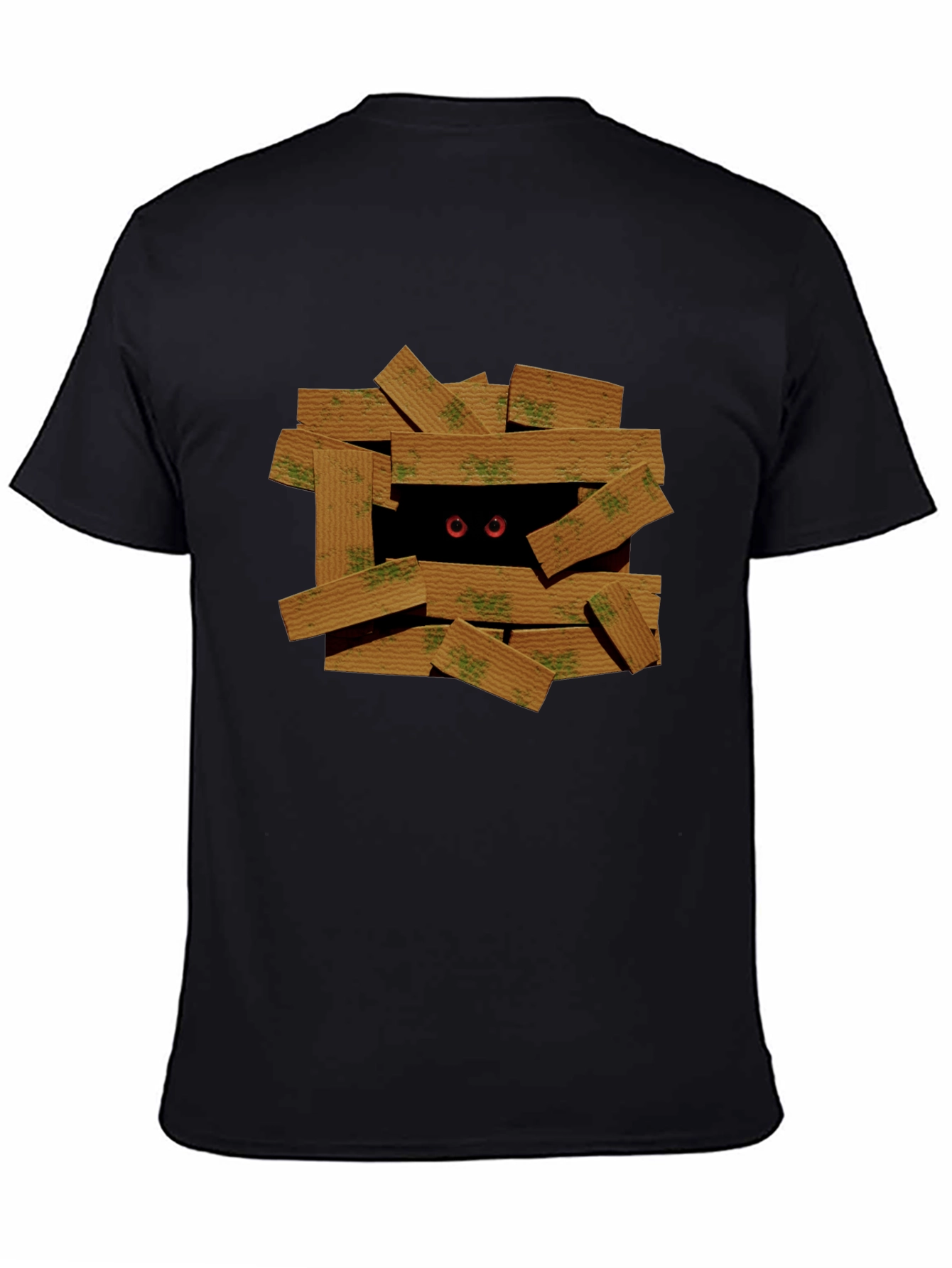 Black Peeking Cat T-Shirt view 4